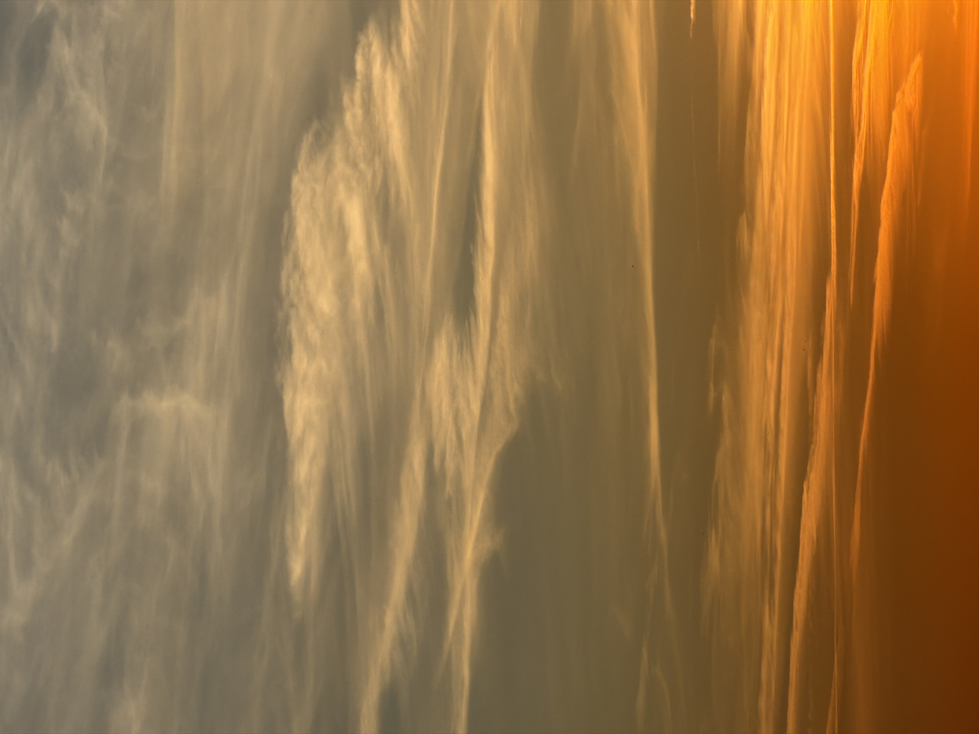 Dramatic sunset documented in seven photographs over six minutes