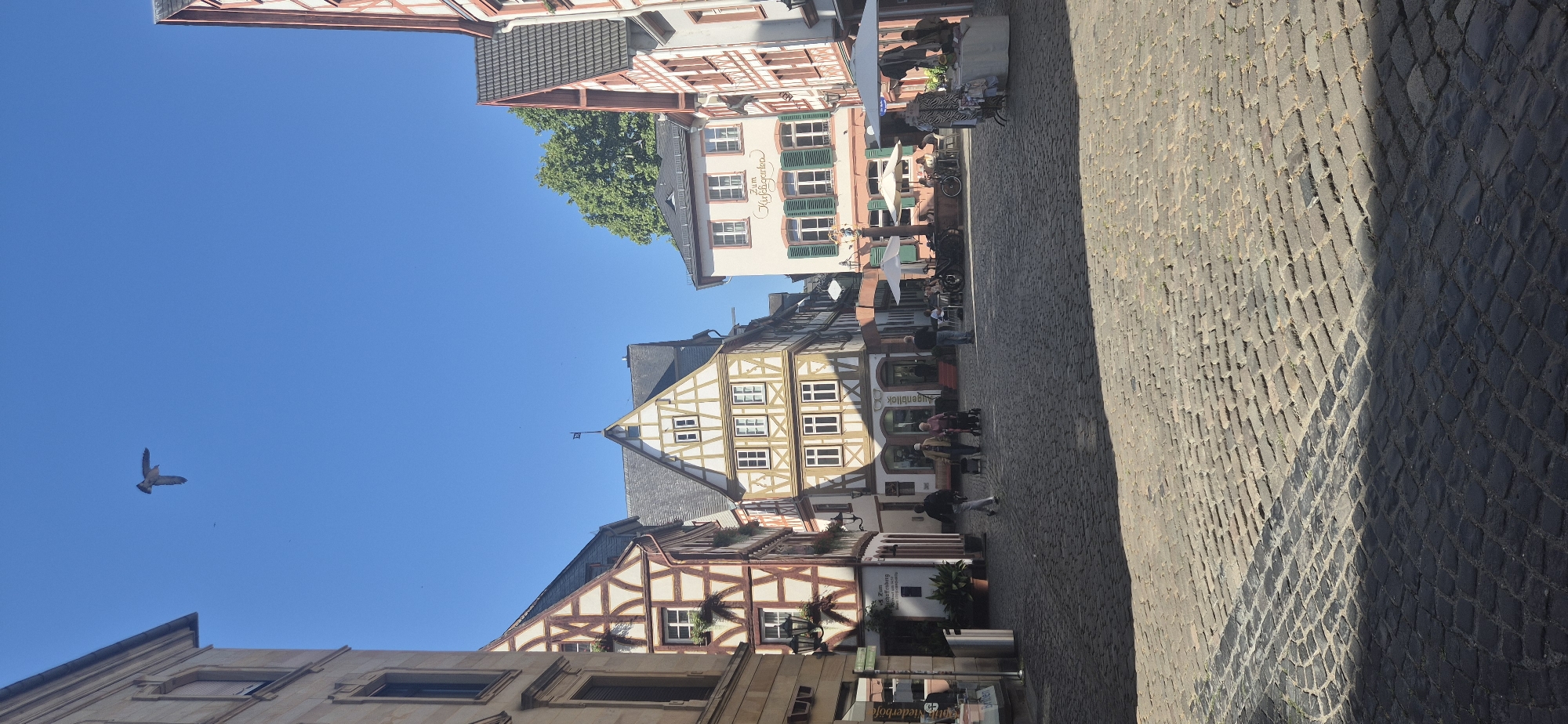Morning stroll through Mainz's historic old town streets and squares