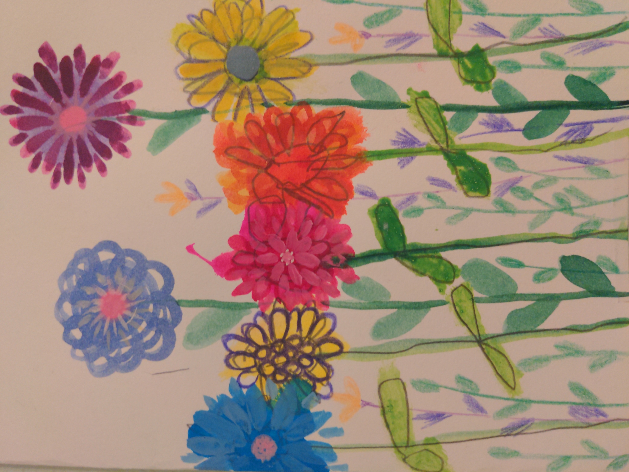 Children's artwork and crafts displayed in Moscow