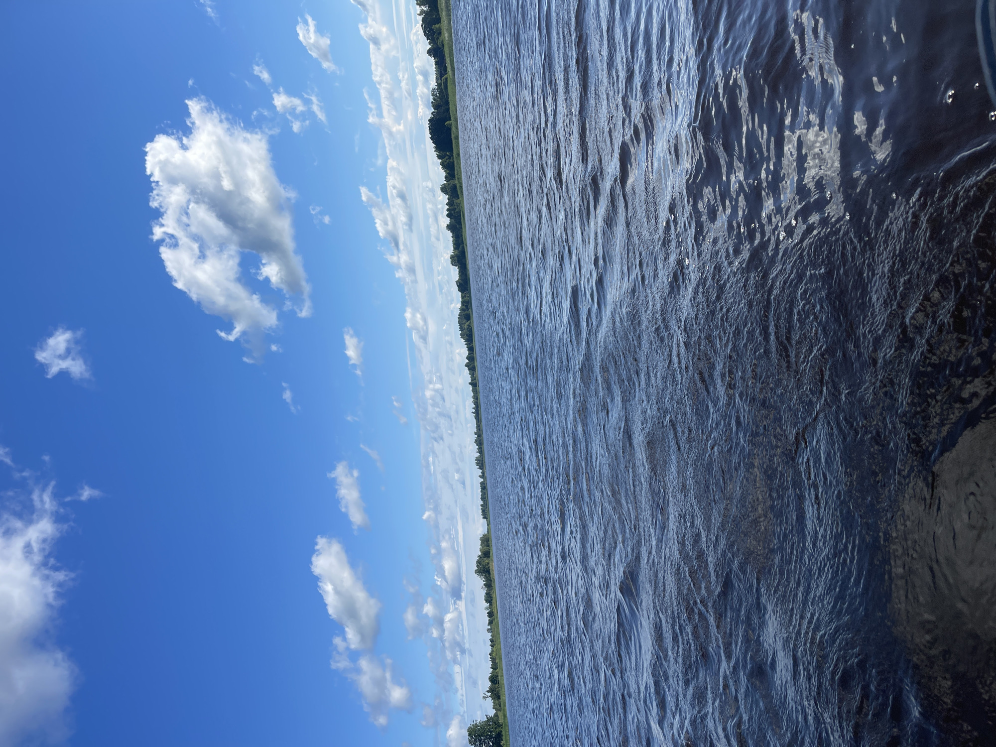 Quiet morning fishing on a Latvian lake