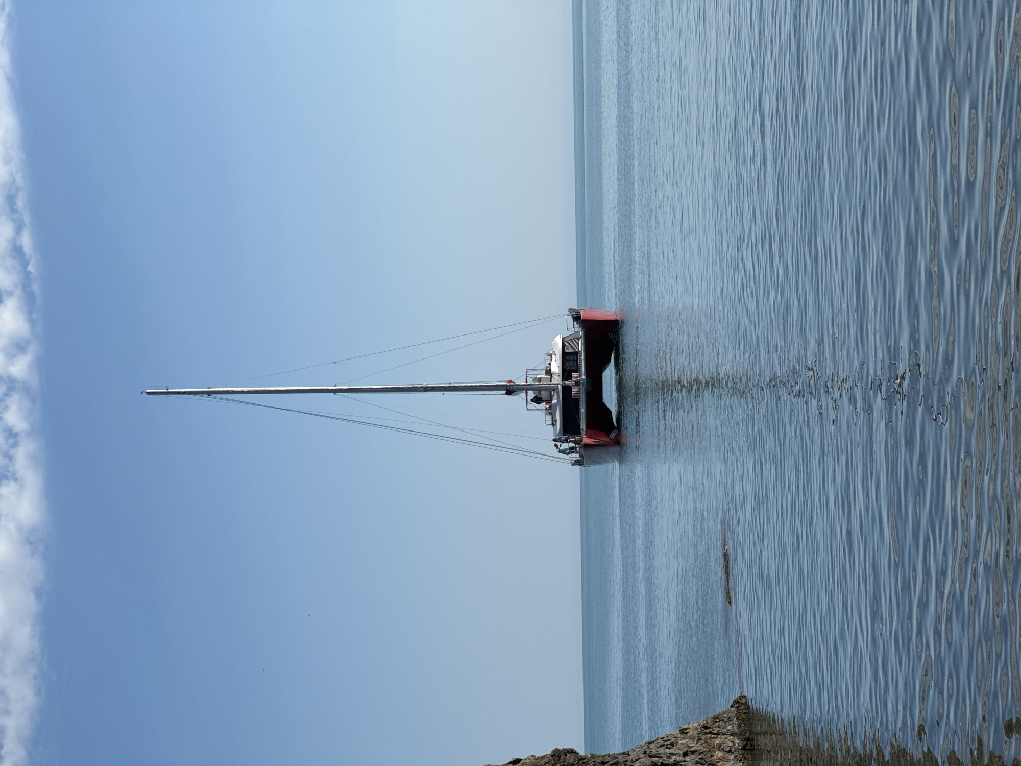 Sailing vessels spotted in calm waters off Russian coast