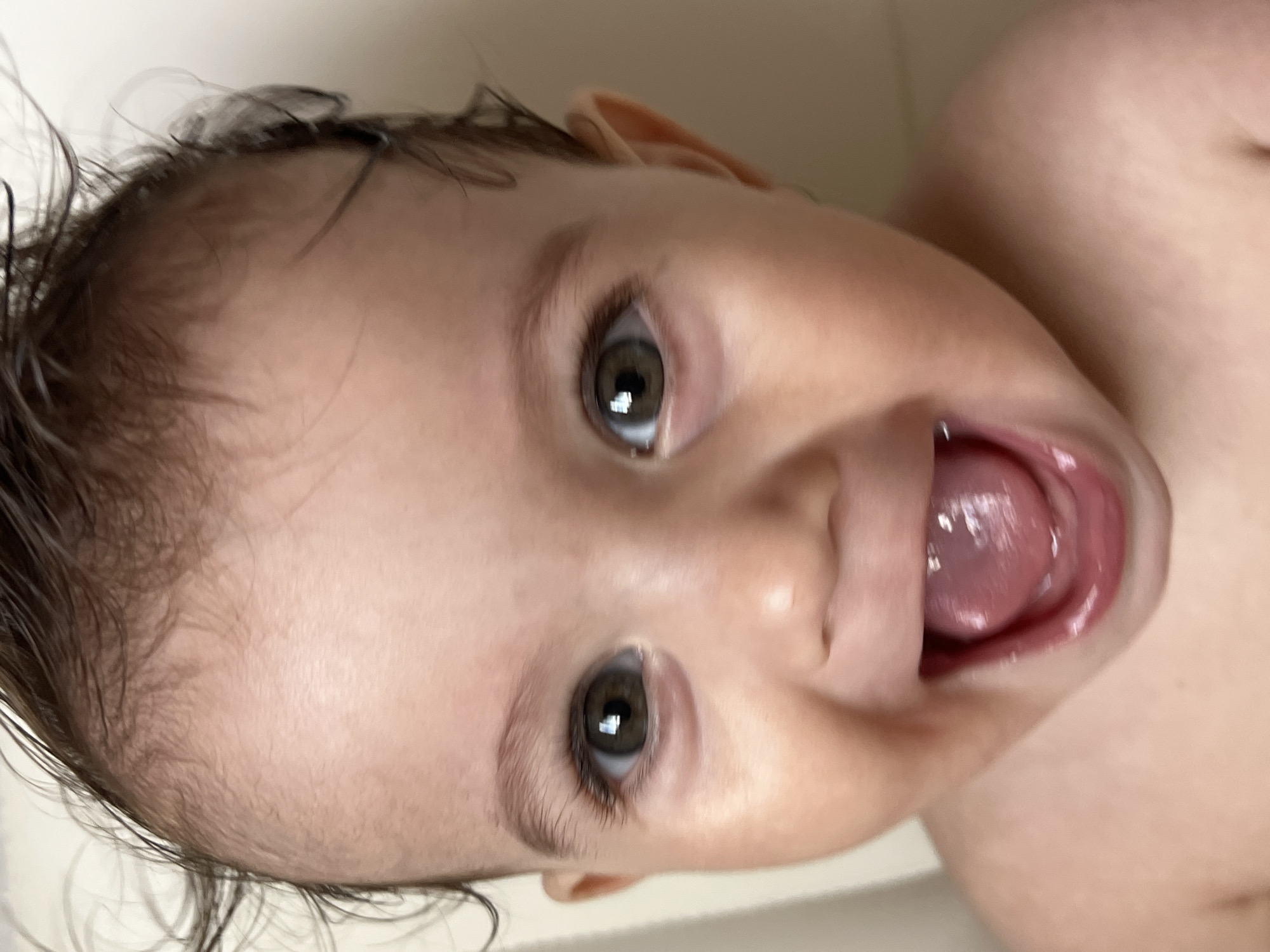 Baby's bath time captured in Elena, Bulgaria