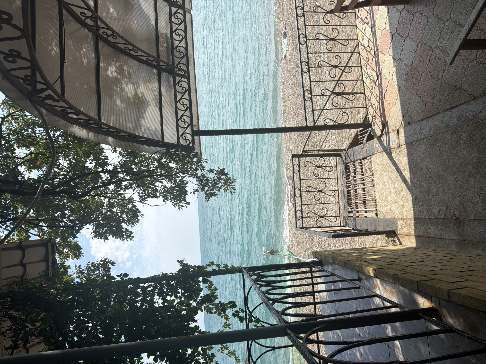 Lazy beach morning in New Athos, Abkhazia