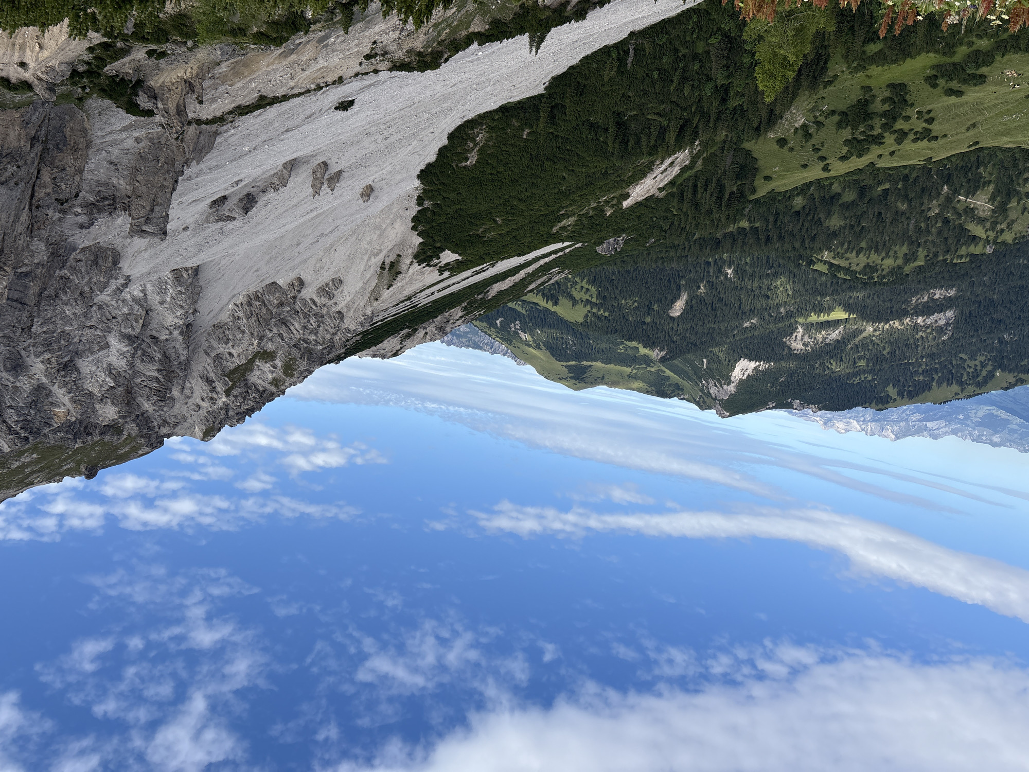 Morning in the Malbun alpine landscape, multiple angles
