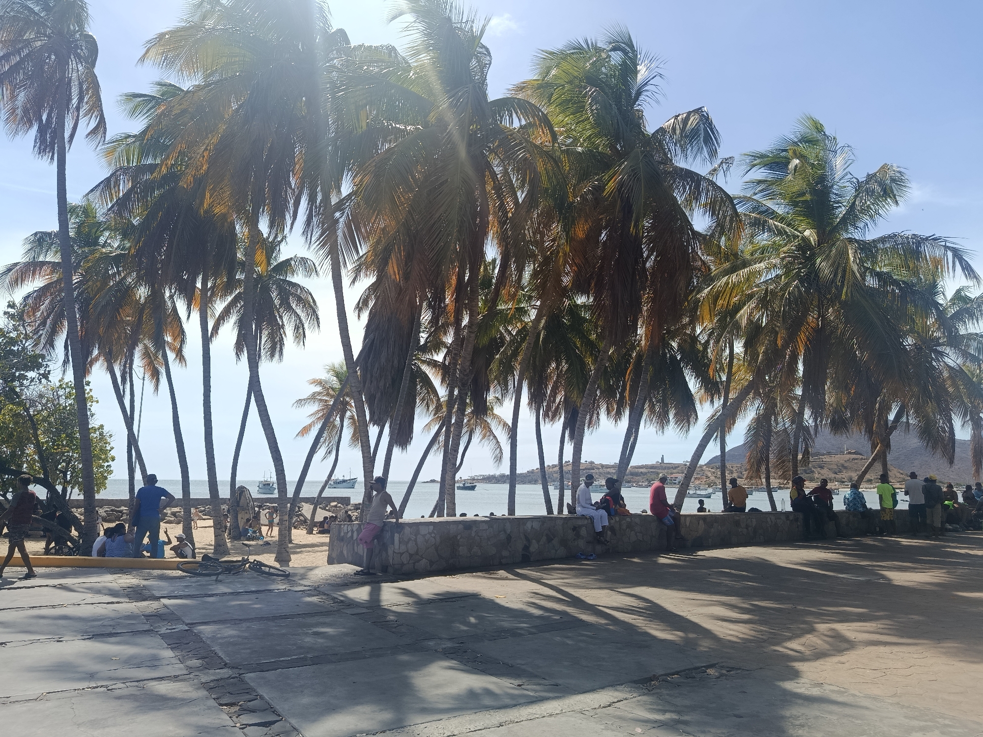 Evening beach leisure activity documented in Juan Griego, Venezuela