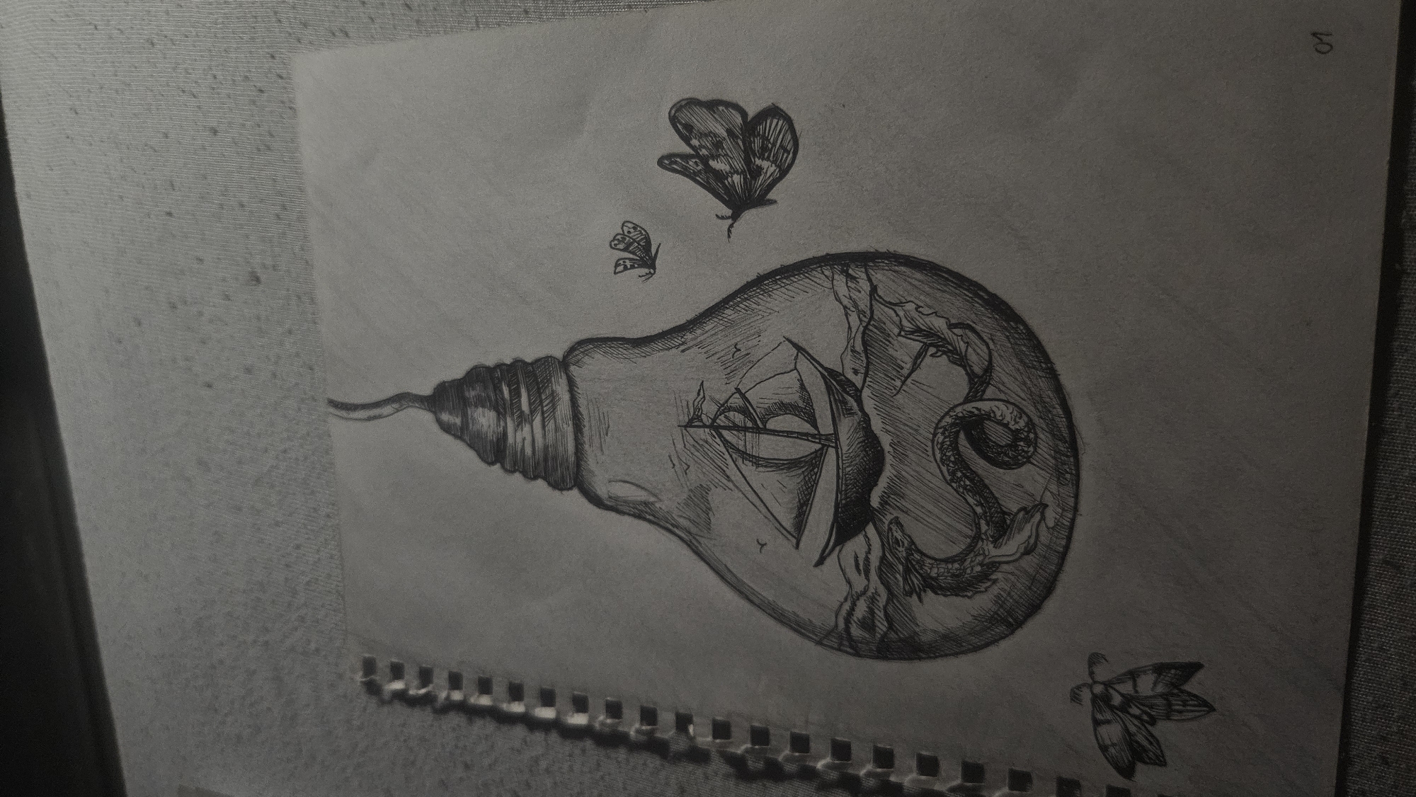 Dark fantasy art sketches showcase gothic themes in Bulgaria