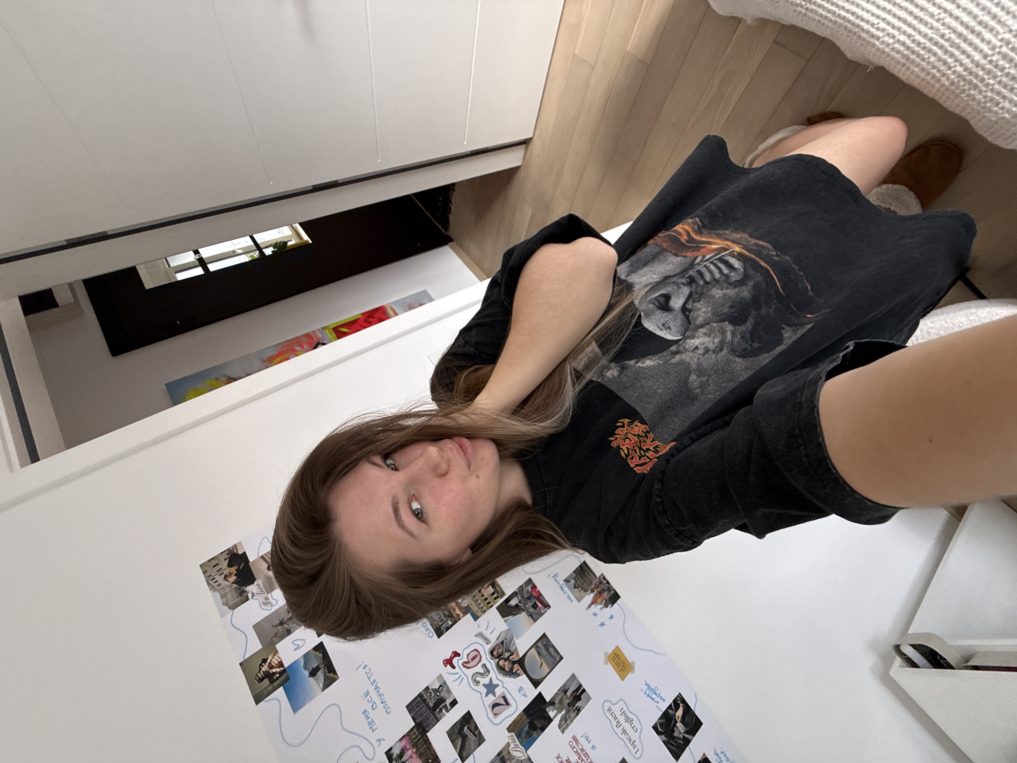 Woman's daily routine documented in Belgrade apartment over afternoon