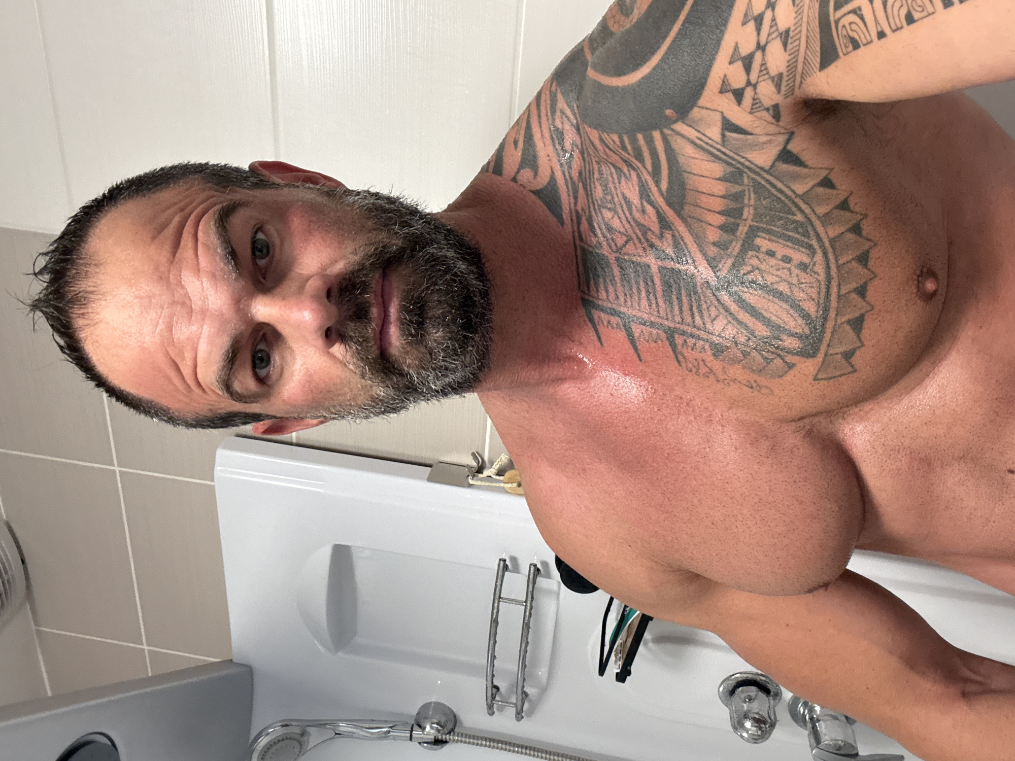 Man takes bathroom selfies in Marche-en-Famenne, Belgium