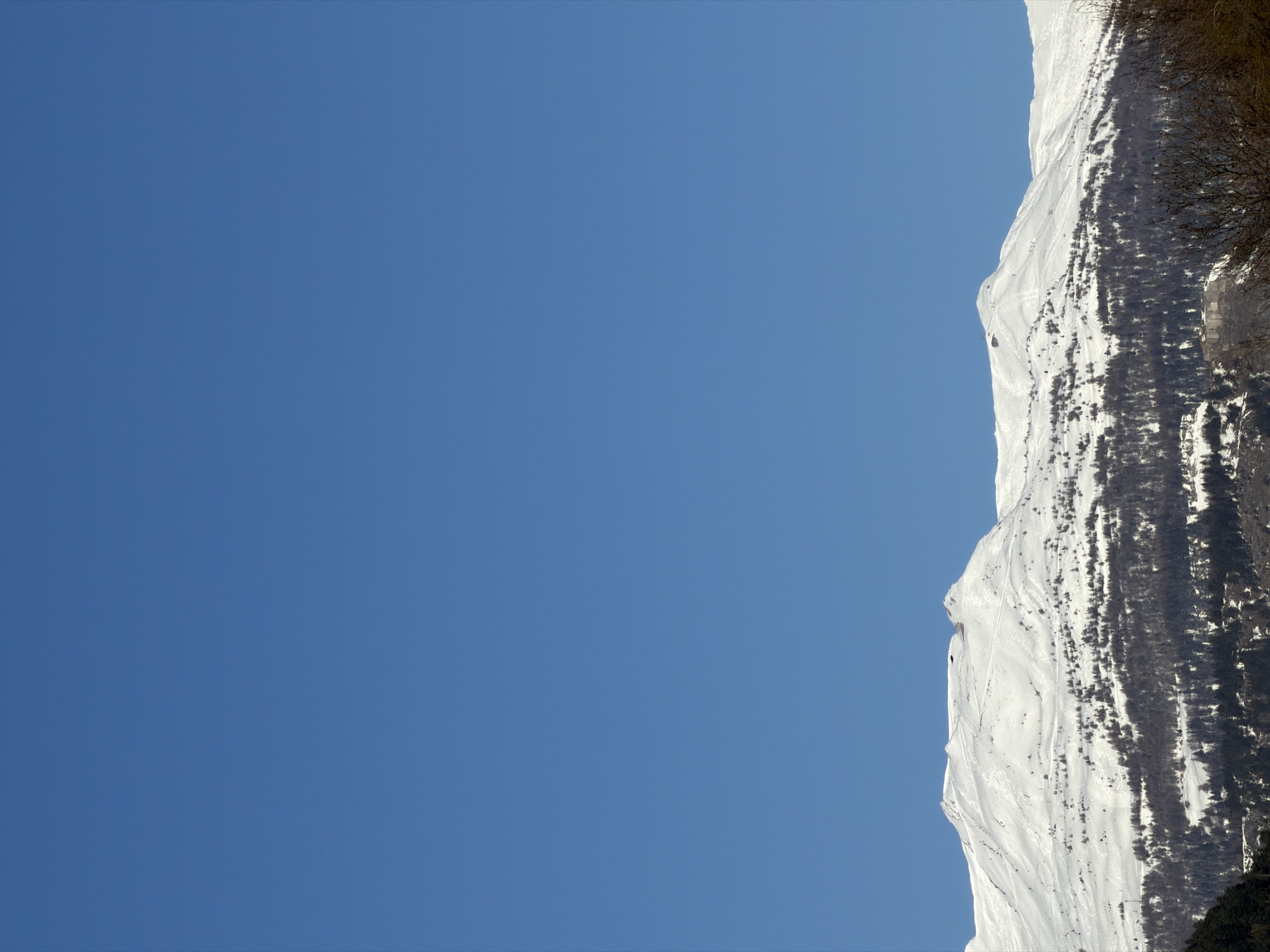 Early morning ski preparations captured in French Alps