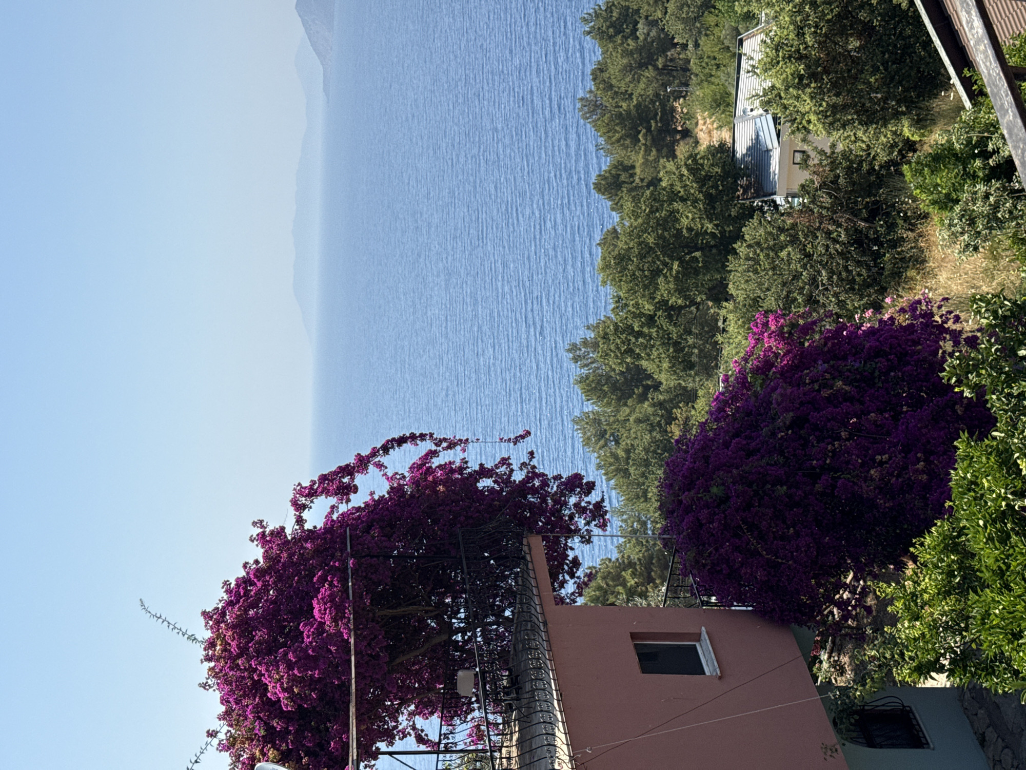 Coastal views and selfies from a Fethiye hillside balcony