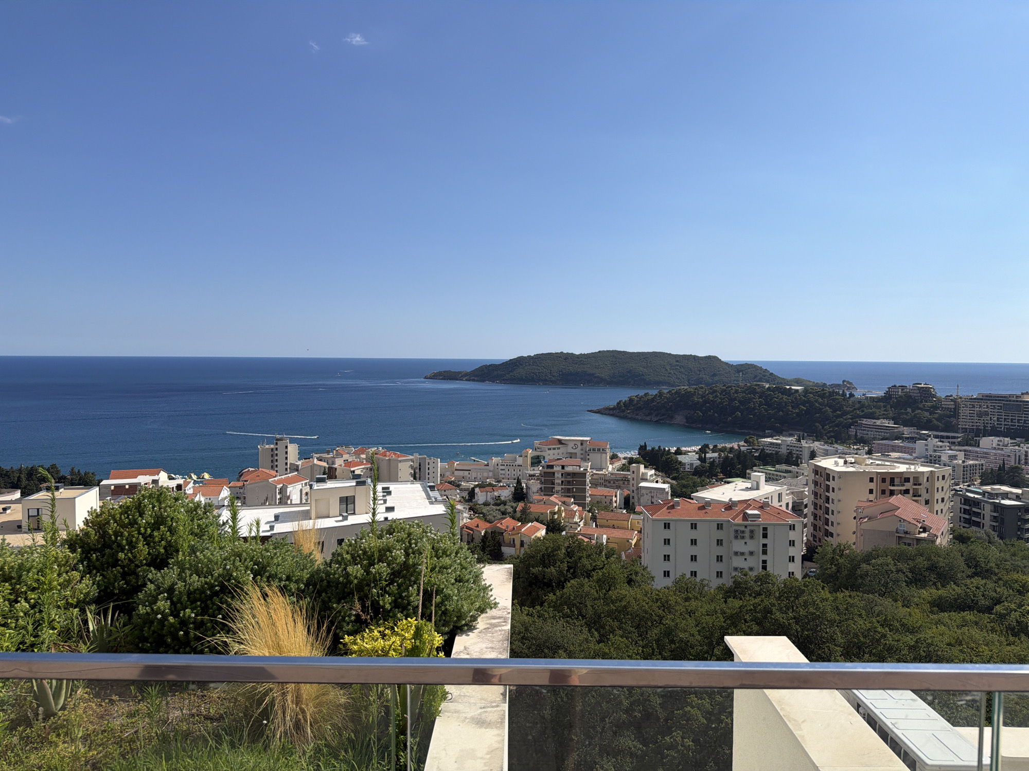 Lazy summer afternoon along the Montenegrin Riviera coast