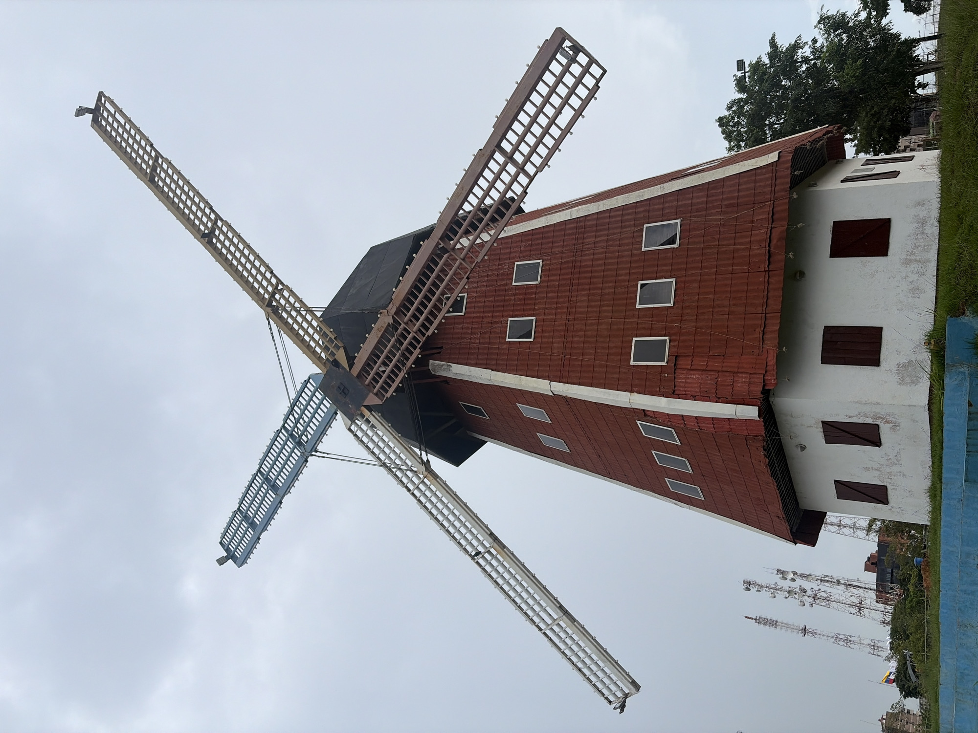 Dutch-style windmill in a Ciudad Guayana park