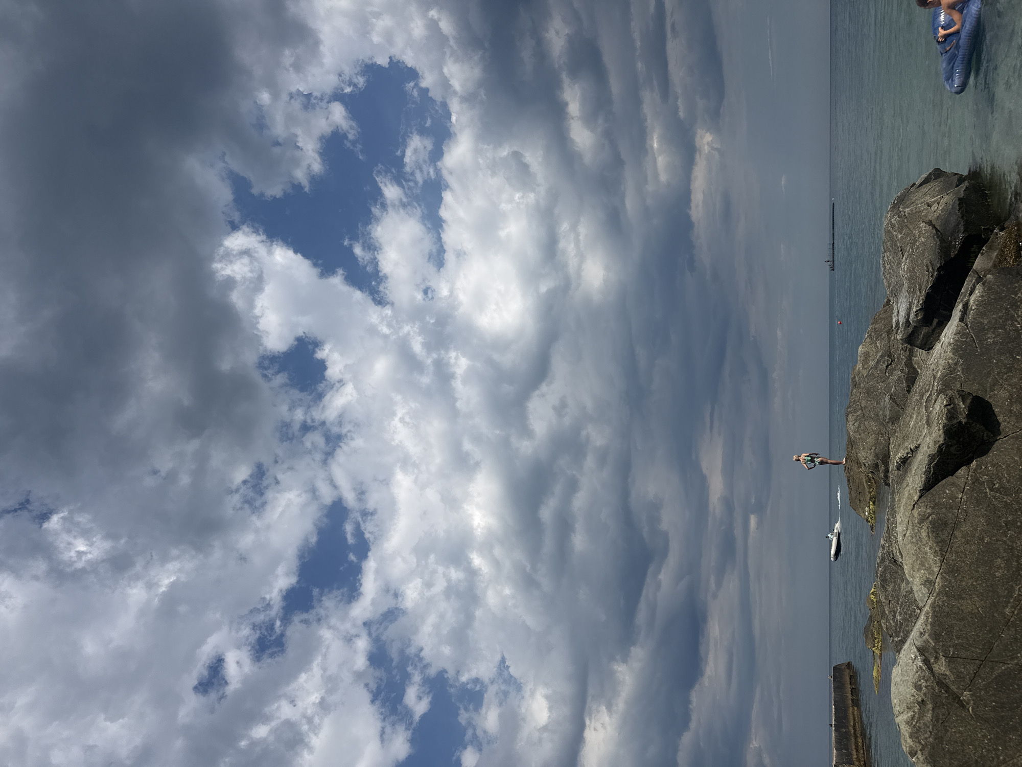 Summer afternoon at Partenit's pebble beach, Crimea