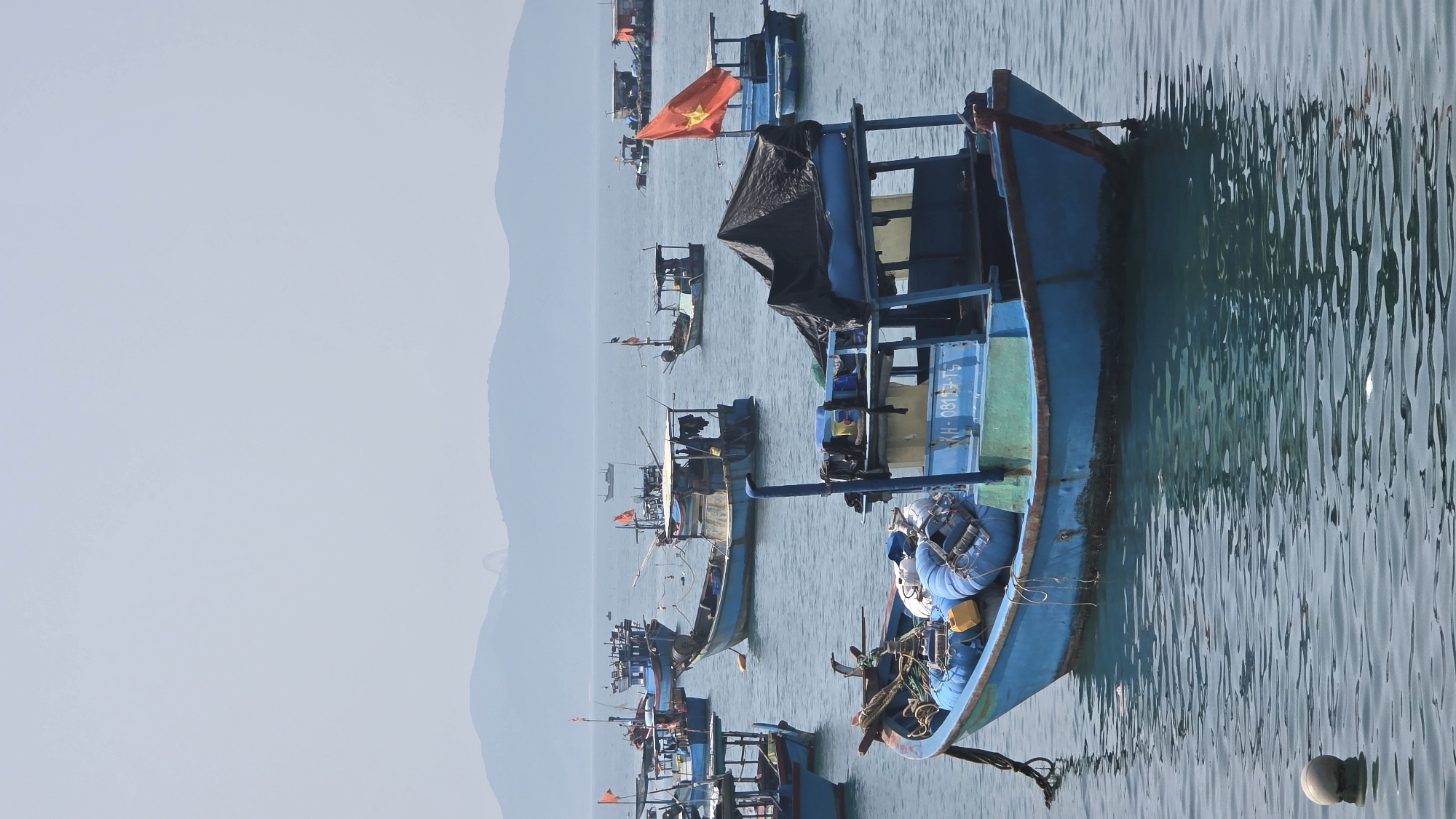 Morning harbor life and urban scenes in Bắc Nha Trang
