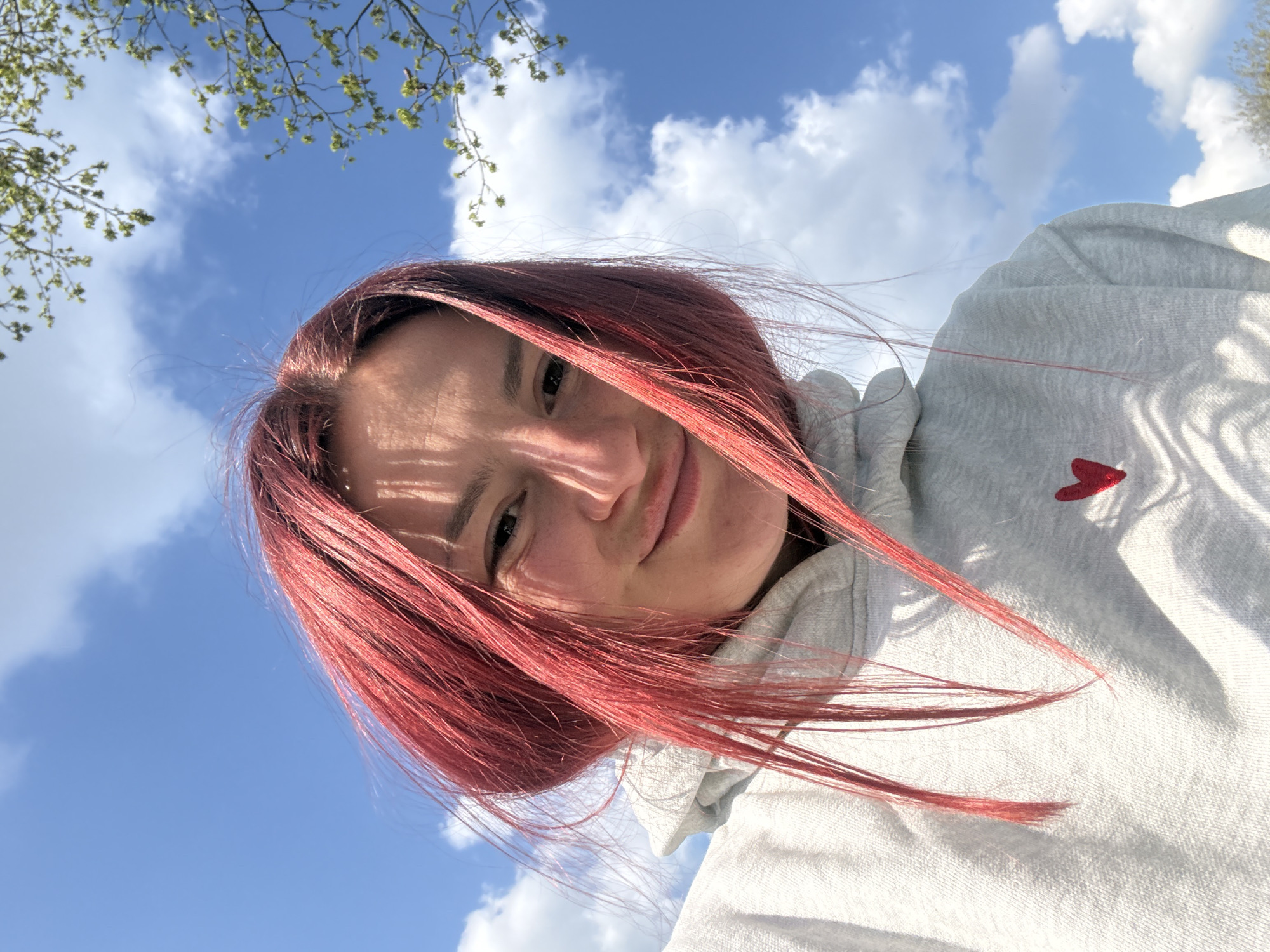 Woman photographed in multiple locations during Veghel stroll