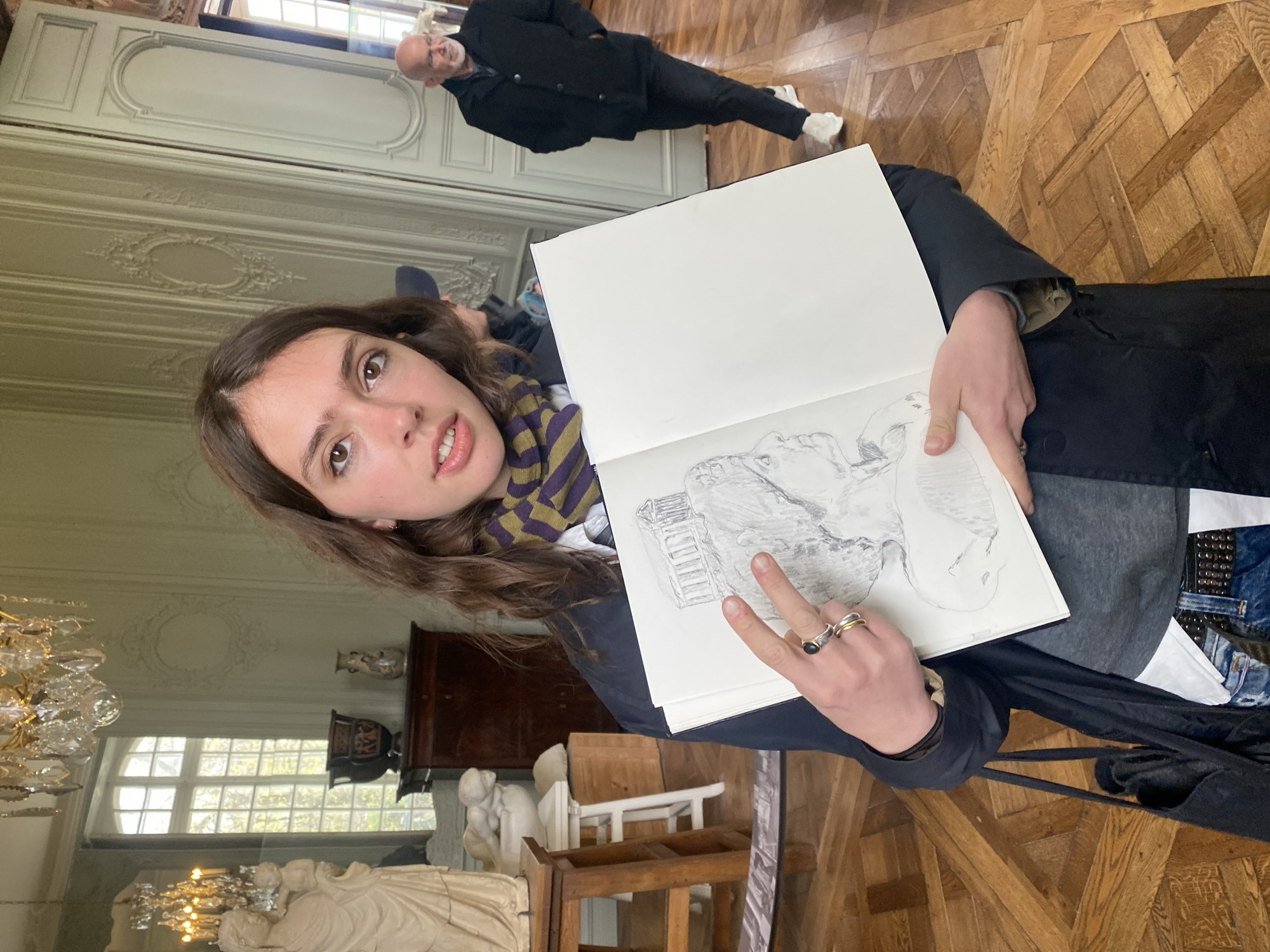 Museum visitors explore Parisian cultural institutions on Thursday morning