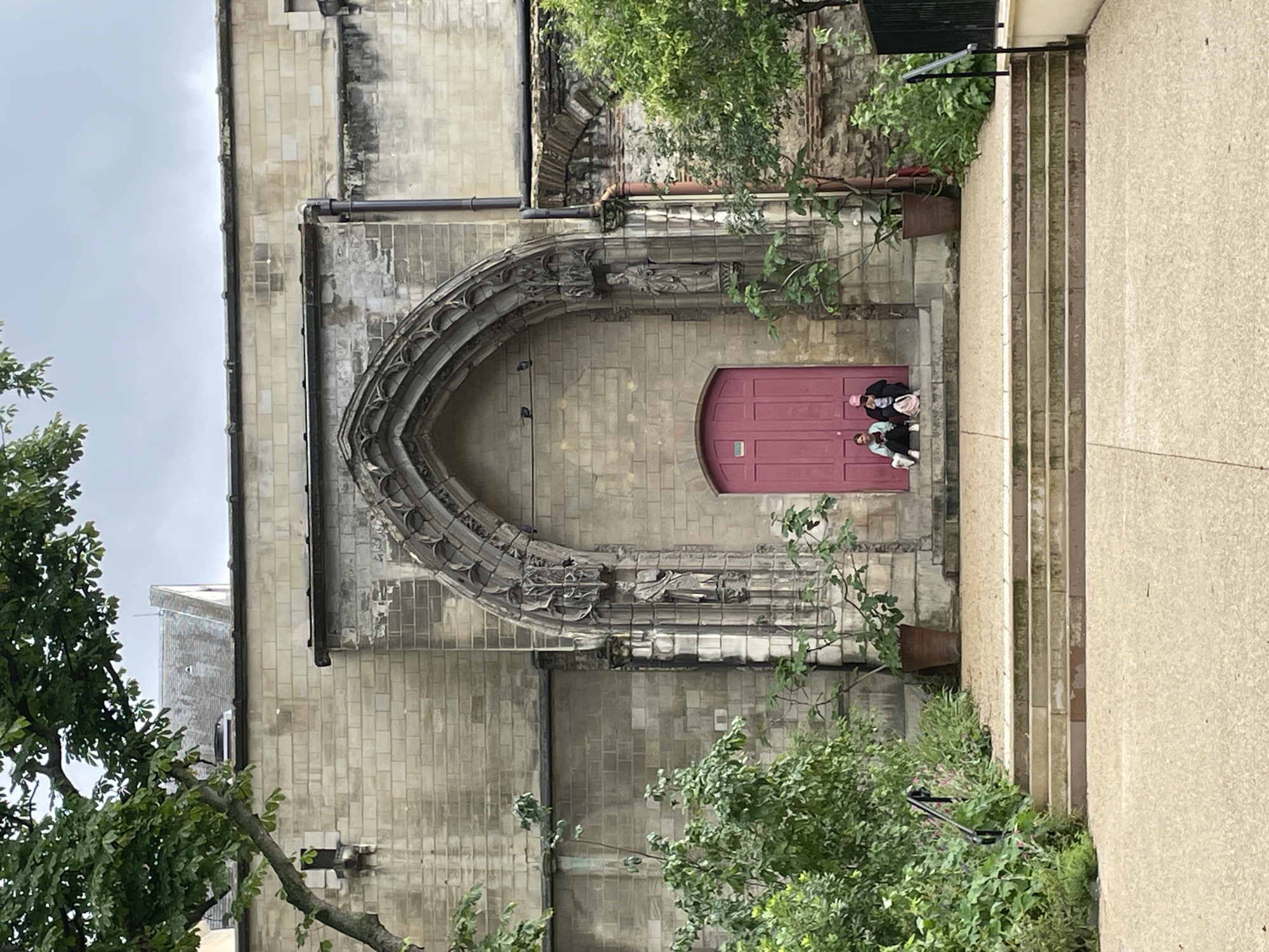 Historic stone building entrance documented in Paris