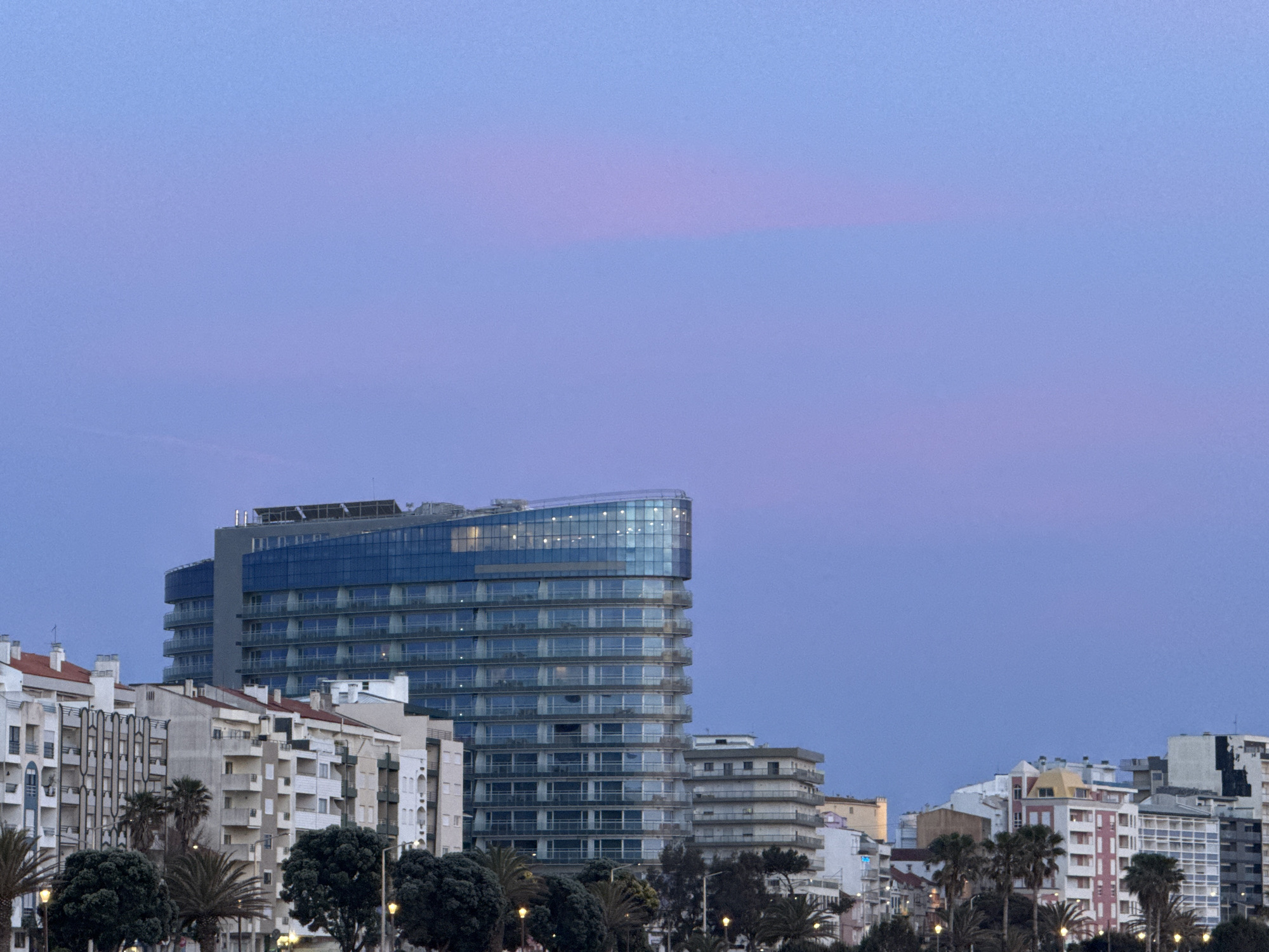 Dusk scenes captured across Figueira da Foz coastal city