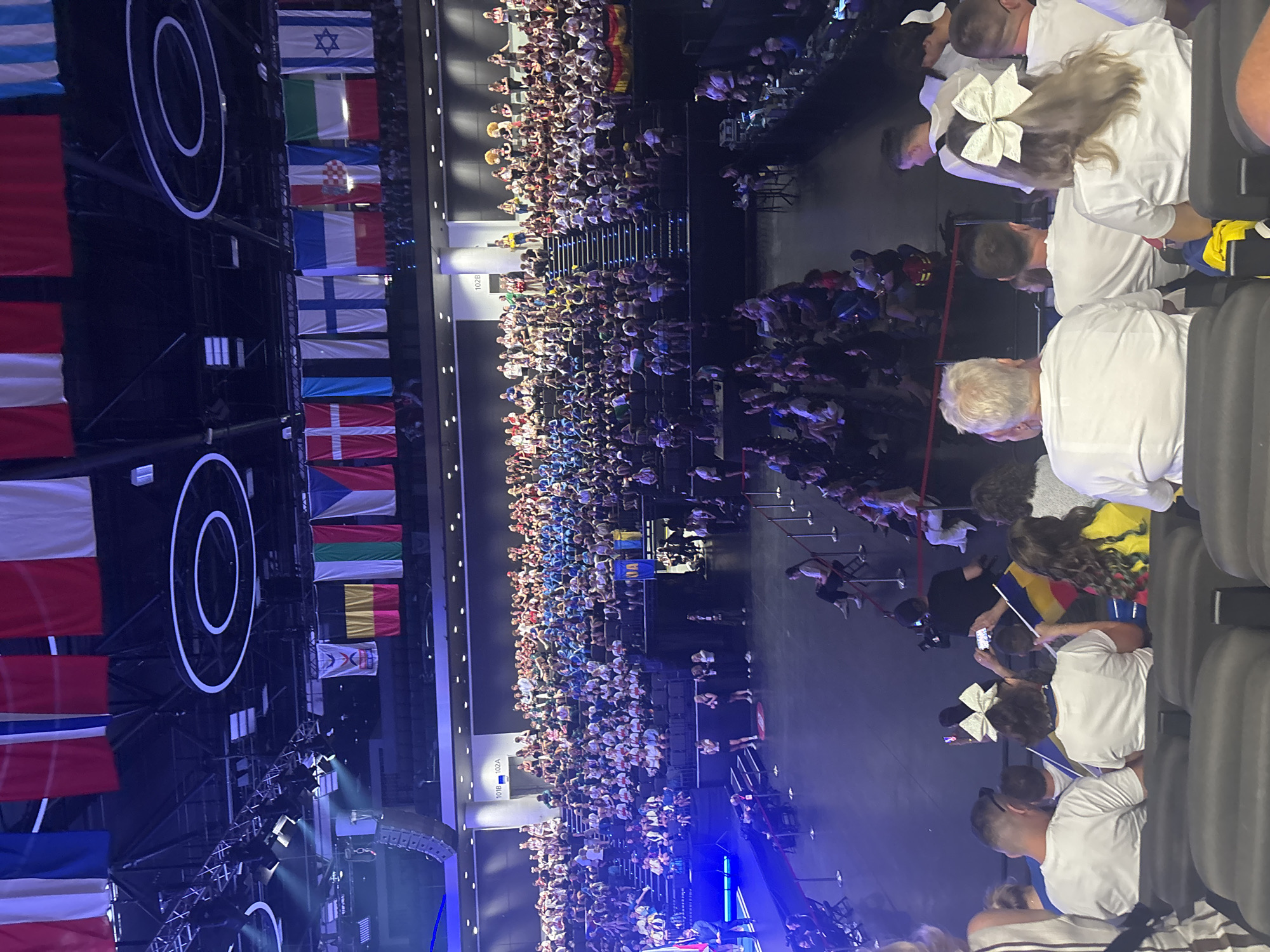 International ceremony underway at packed Prague arena