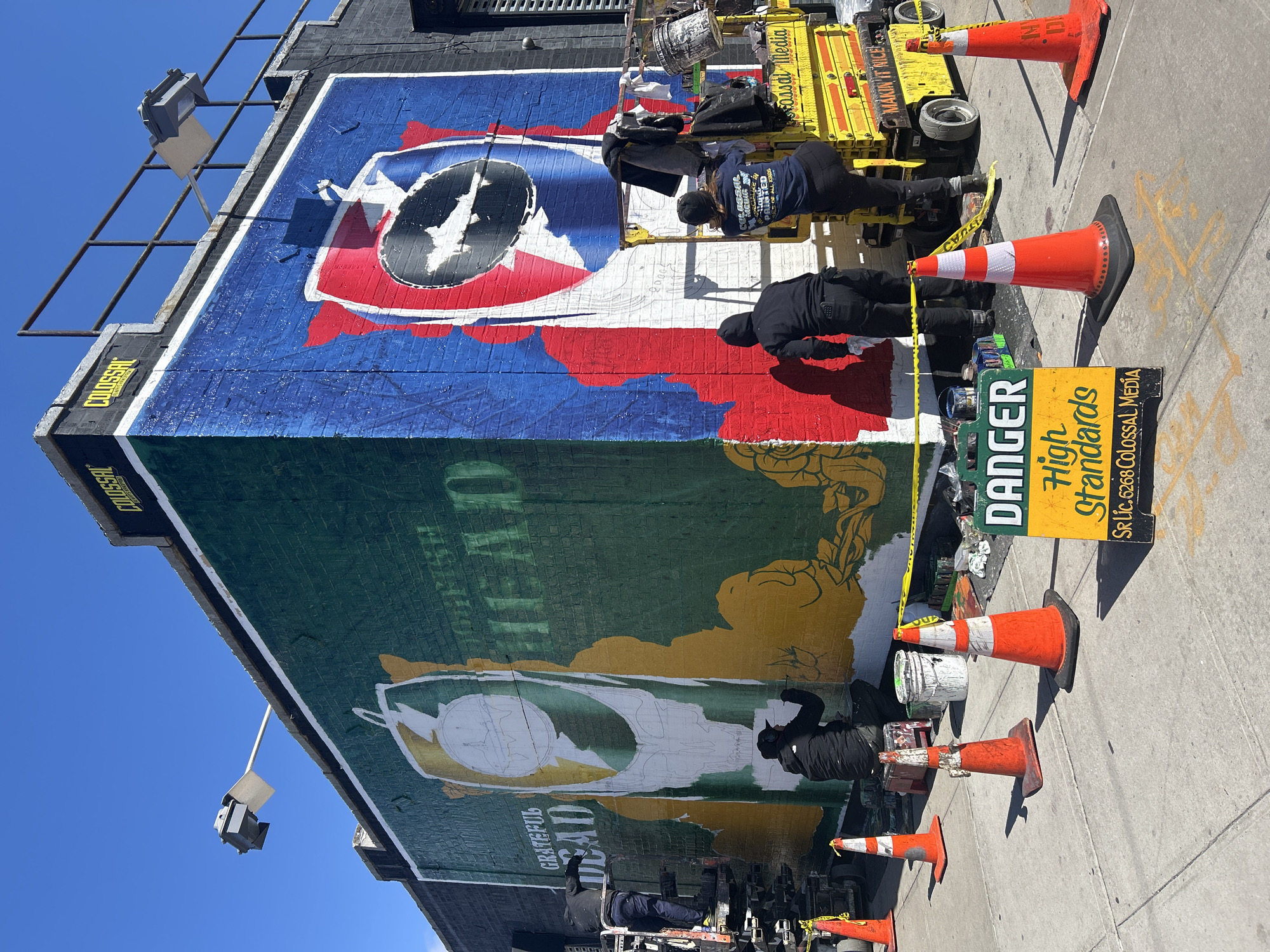 Grateful Dead mural in progress spotted in NYC