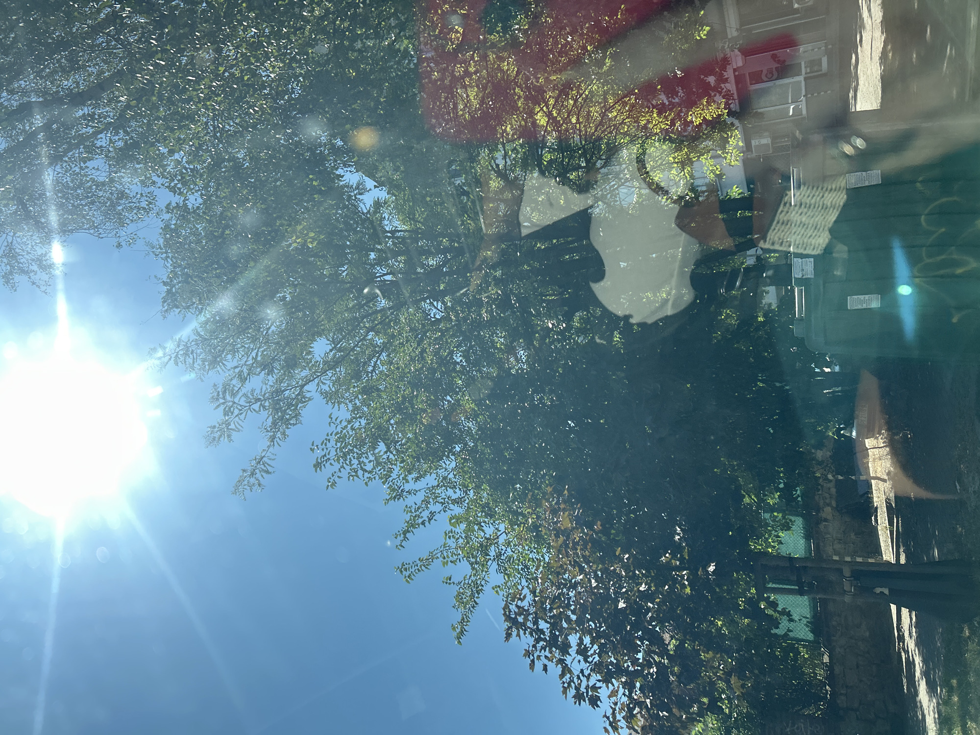 Morning drive through sunny central Sofia streets