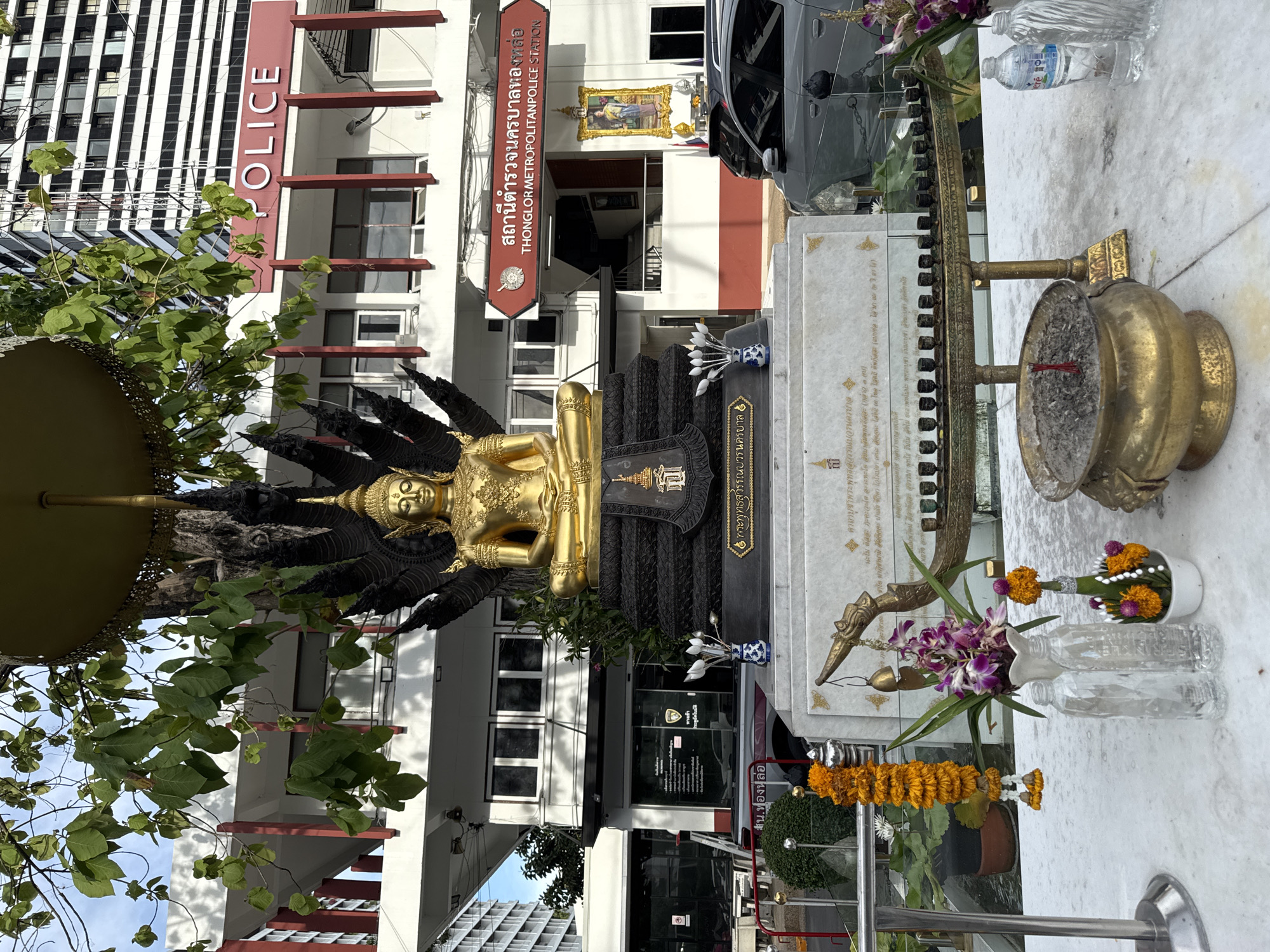 Bangkok street scenes captured near Thonglor police station