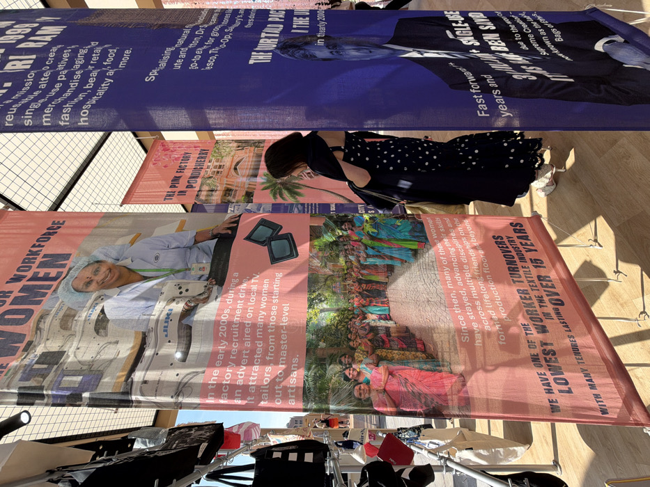 Exhibition displays spotted at Abu Dhabi venues Monday morning