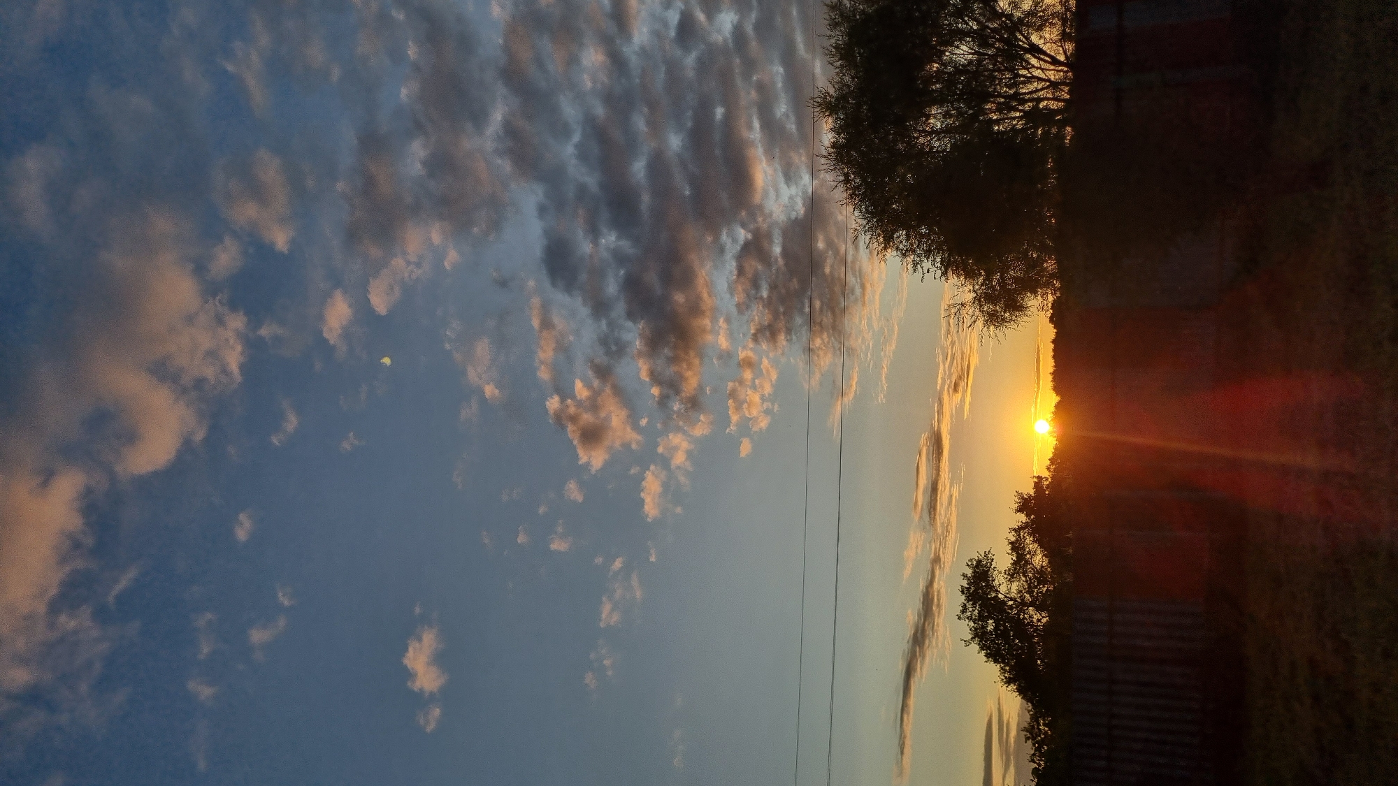 Sunset documented across Vysokoe, Russia from multiple angles