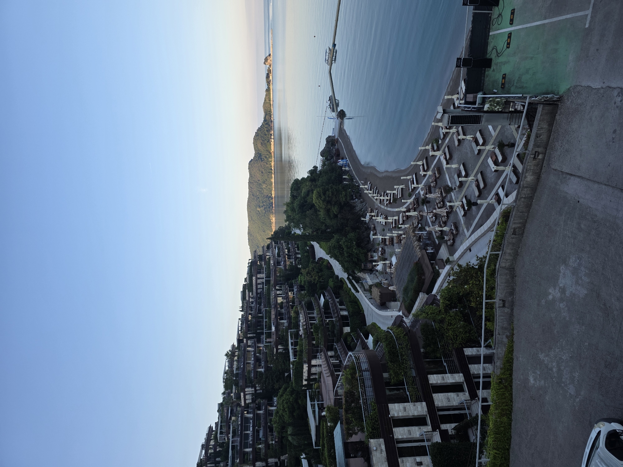 Dawn photography session captures Budva's coastal resort scenes