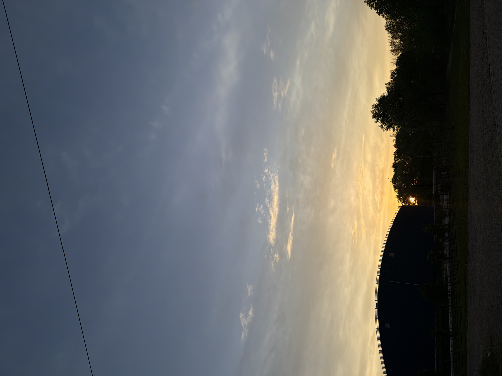 Sunset documented across Birobidzhan, Russia in four photographs