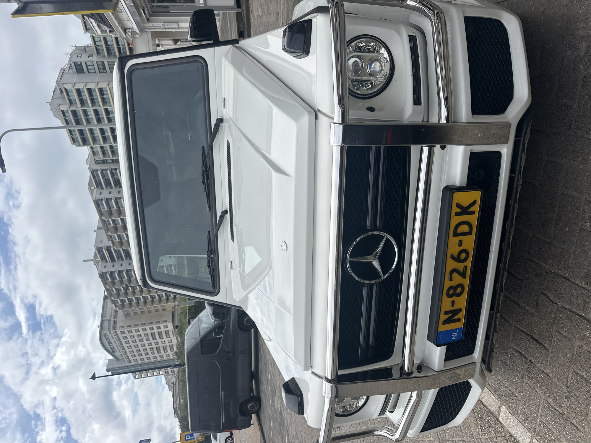White G-Wagon and cheese shop documented in Noordwijk