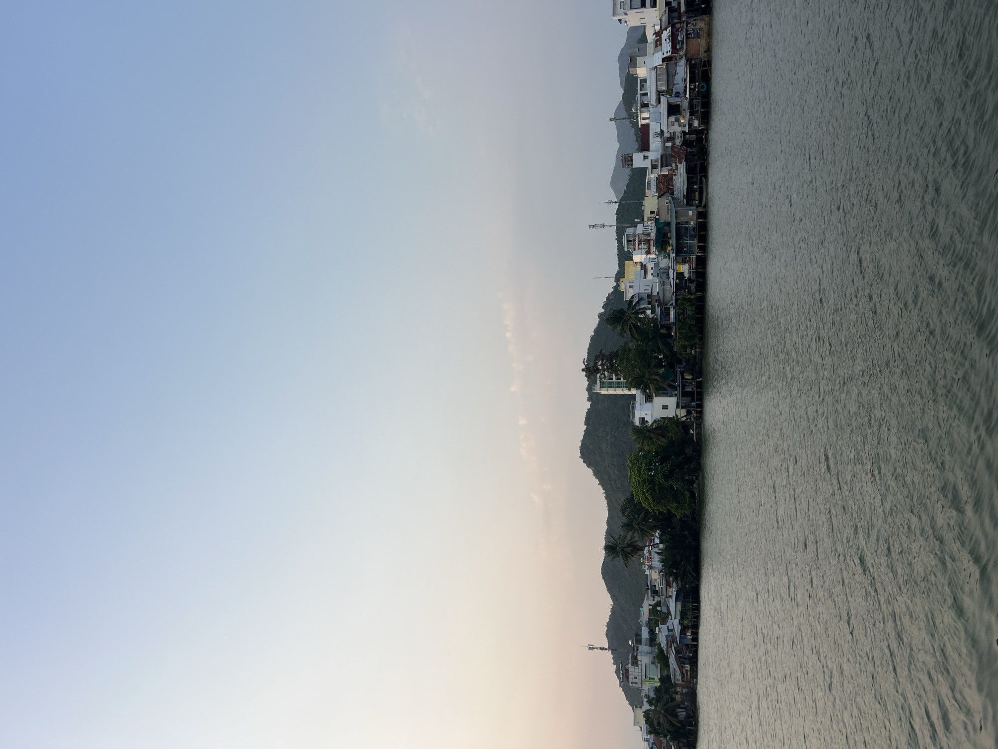 Sunset moments captured across Nha Trang waterfront during evening