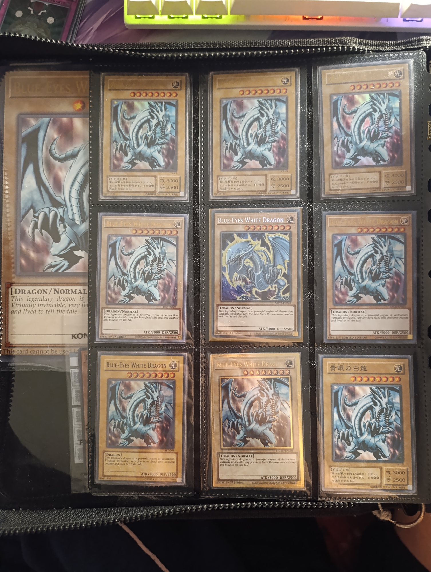 Evening Yu-Gi-Oh card collection showcase documented in Veliko Tarnovo