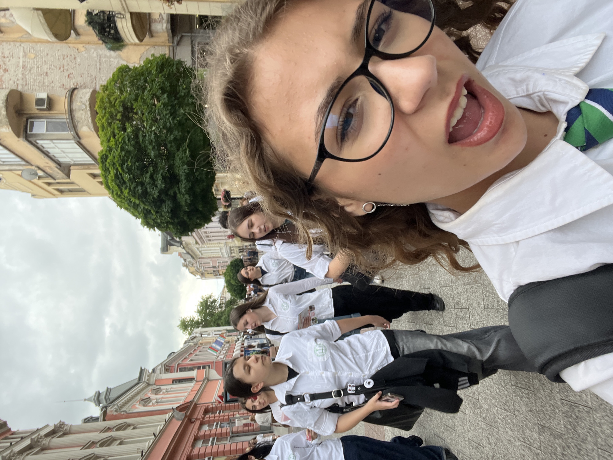 Students document casual moments, street scenes in Plovdiv, Bulgaria