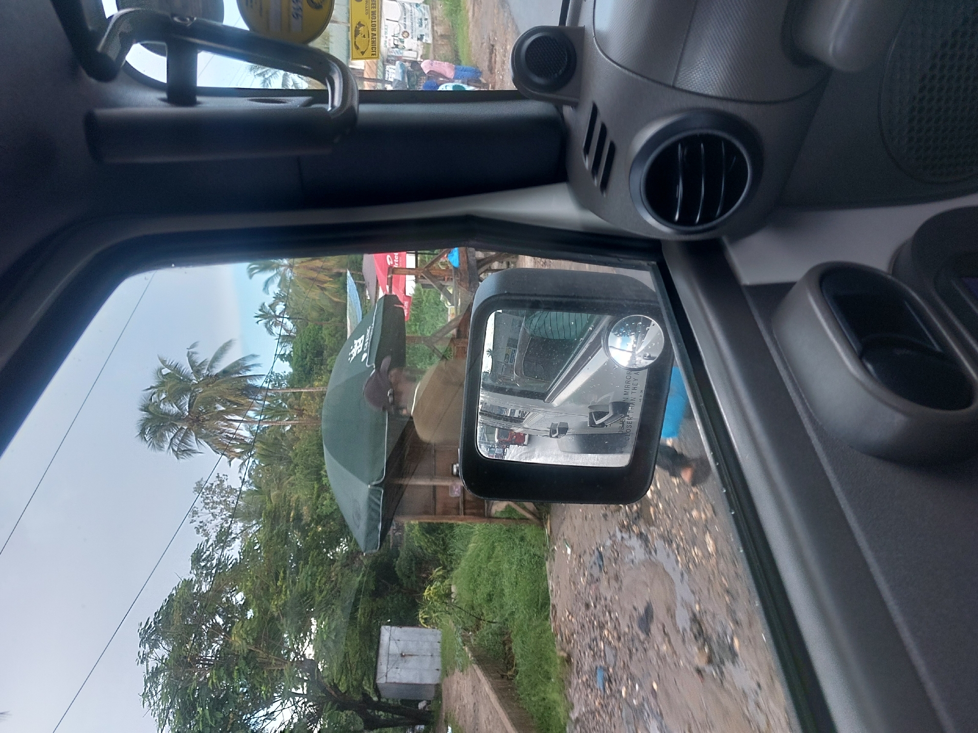 Vehicle interior view captured in Dar es Salaam
