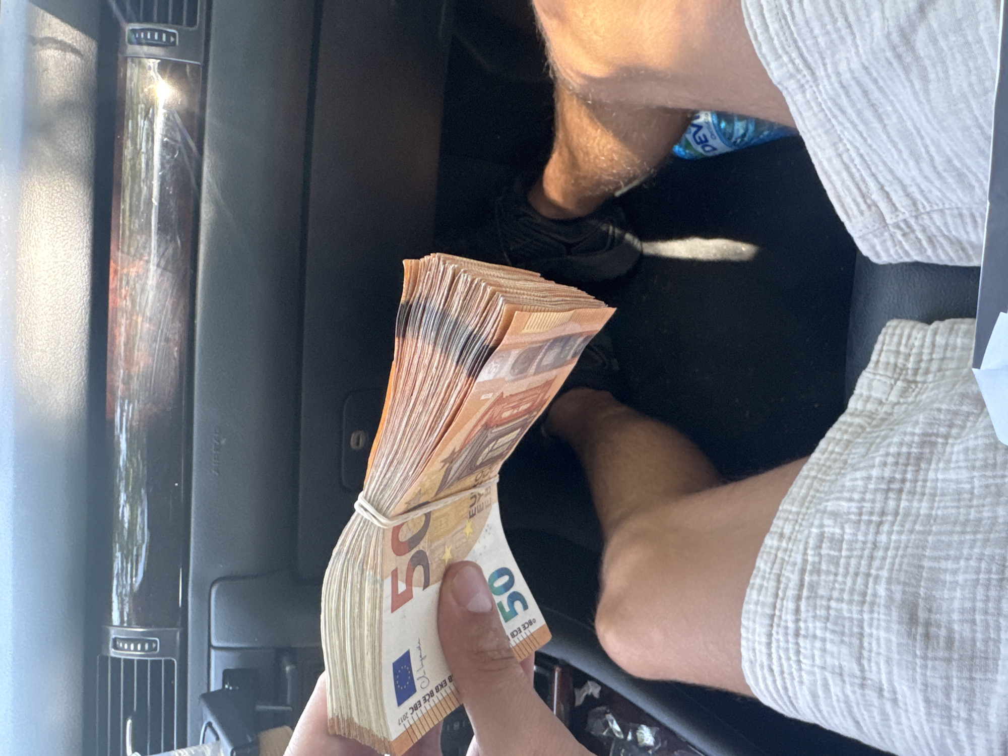 Cash handling and a bank visit in Sofia, August 2026