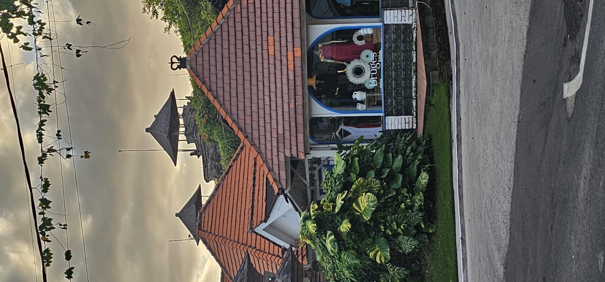 Evening walk through Denpasar captures local architecture and streetscapes