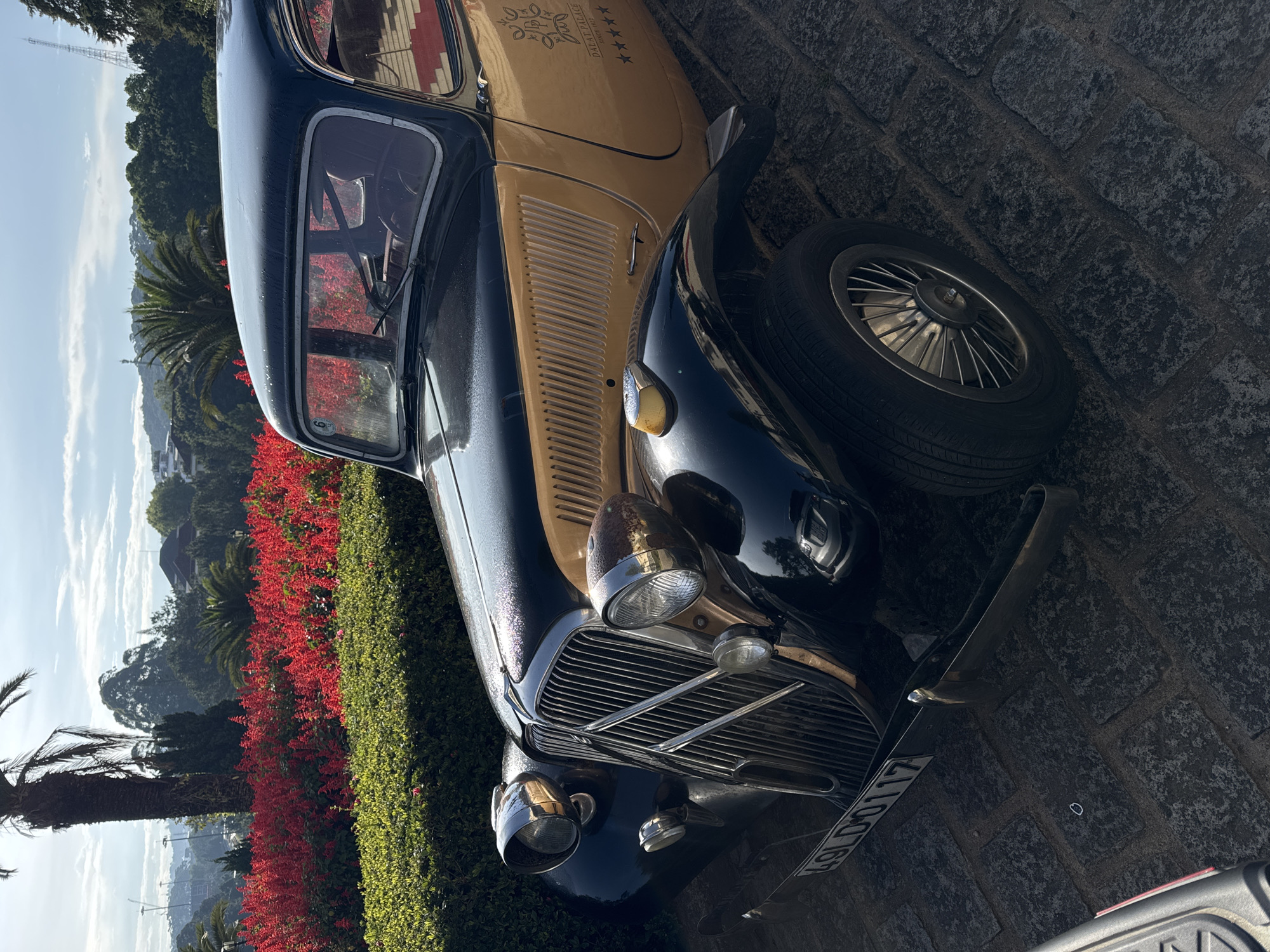 Vintage vehicles and gardens documented at Dalat Palace Hotel