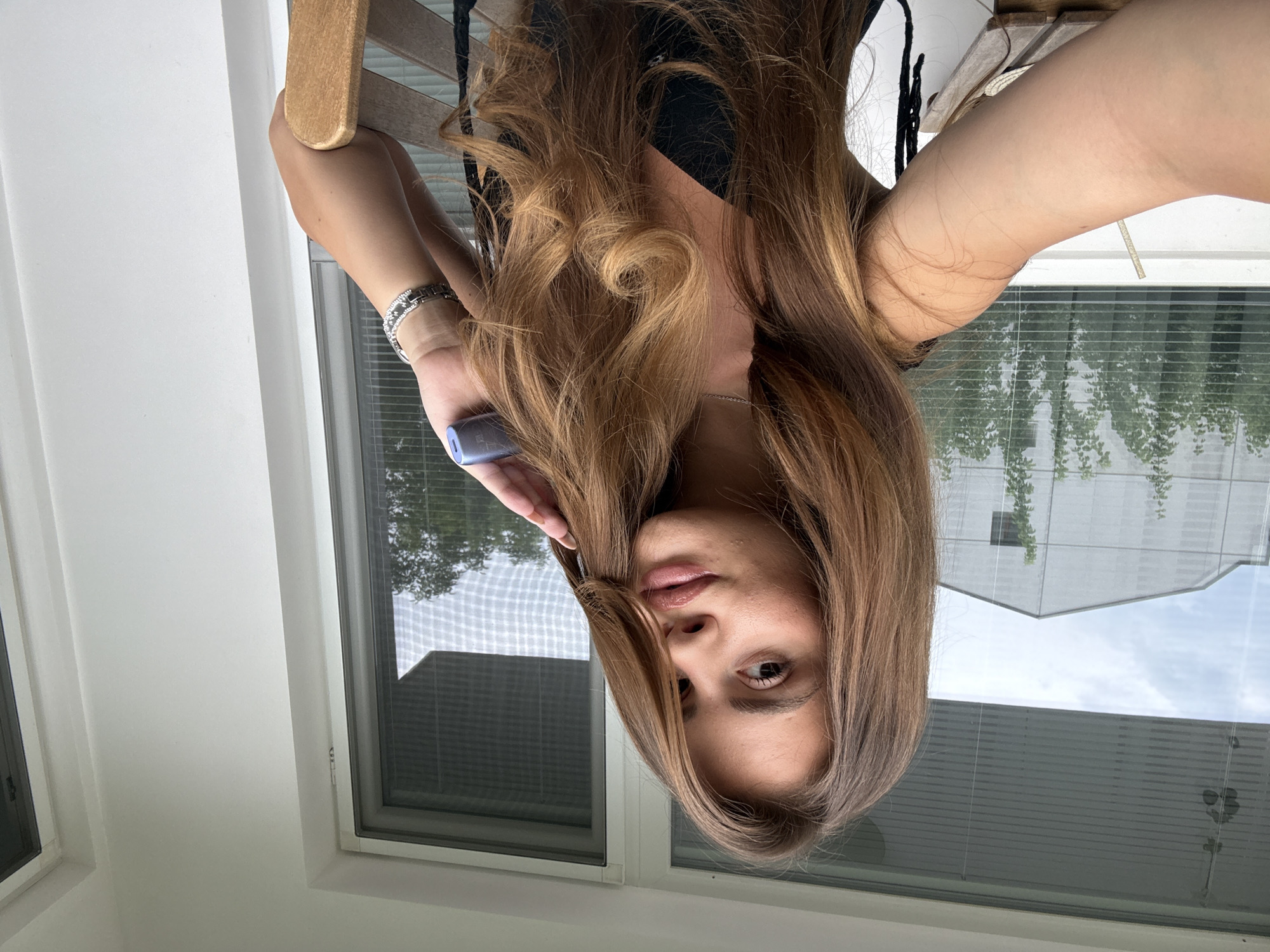 Woman documents afternoon with selfies across Plovdiv, Bulgaria