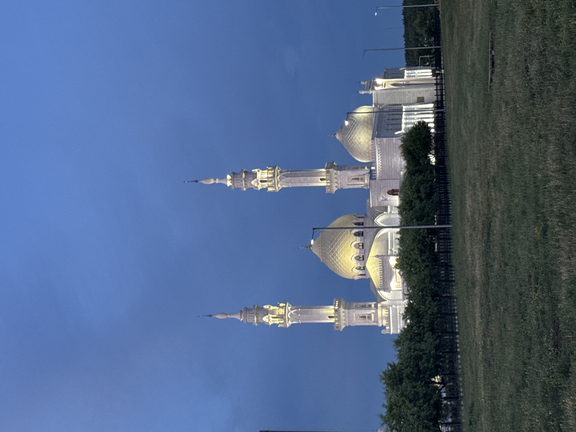 Dusk visit to Bolgar's White Mosque, Tatarstan