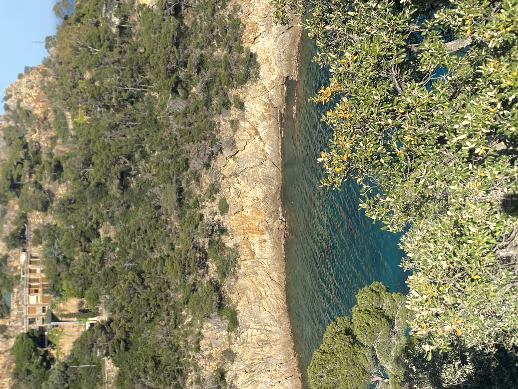 Coastal cliffs documented in Tossa de Mar, Spain