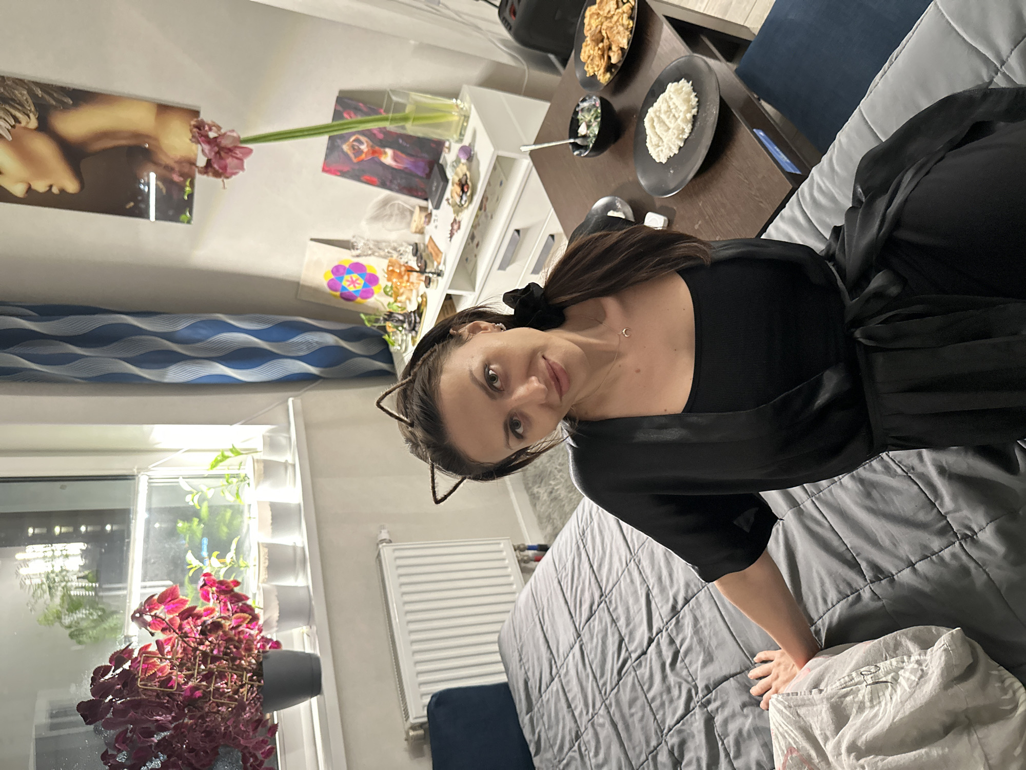 Woman observed in private room in Murino, Russia