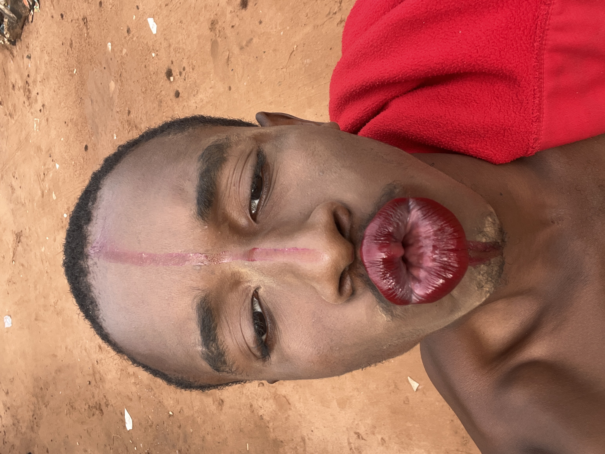Young man photographed in Onitsha, Nigeria