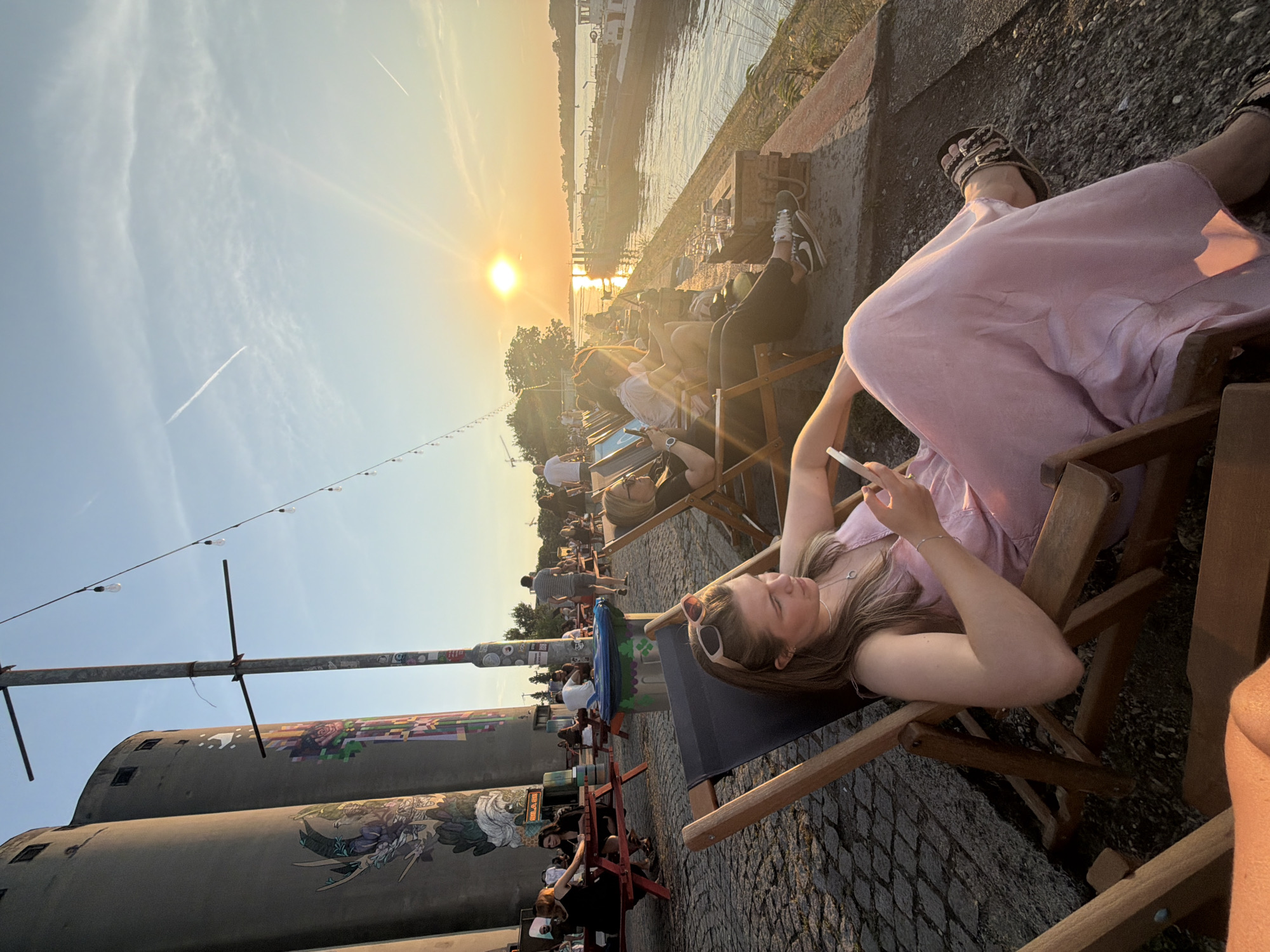 Cocktails and sunset vibes on Belgrade's waterfront