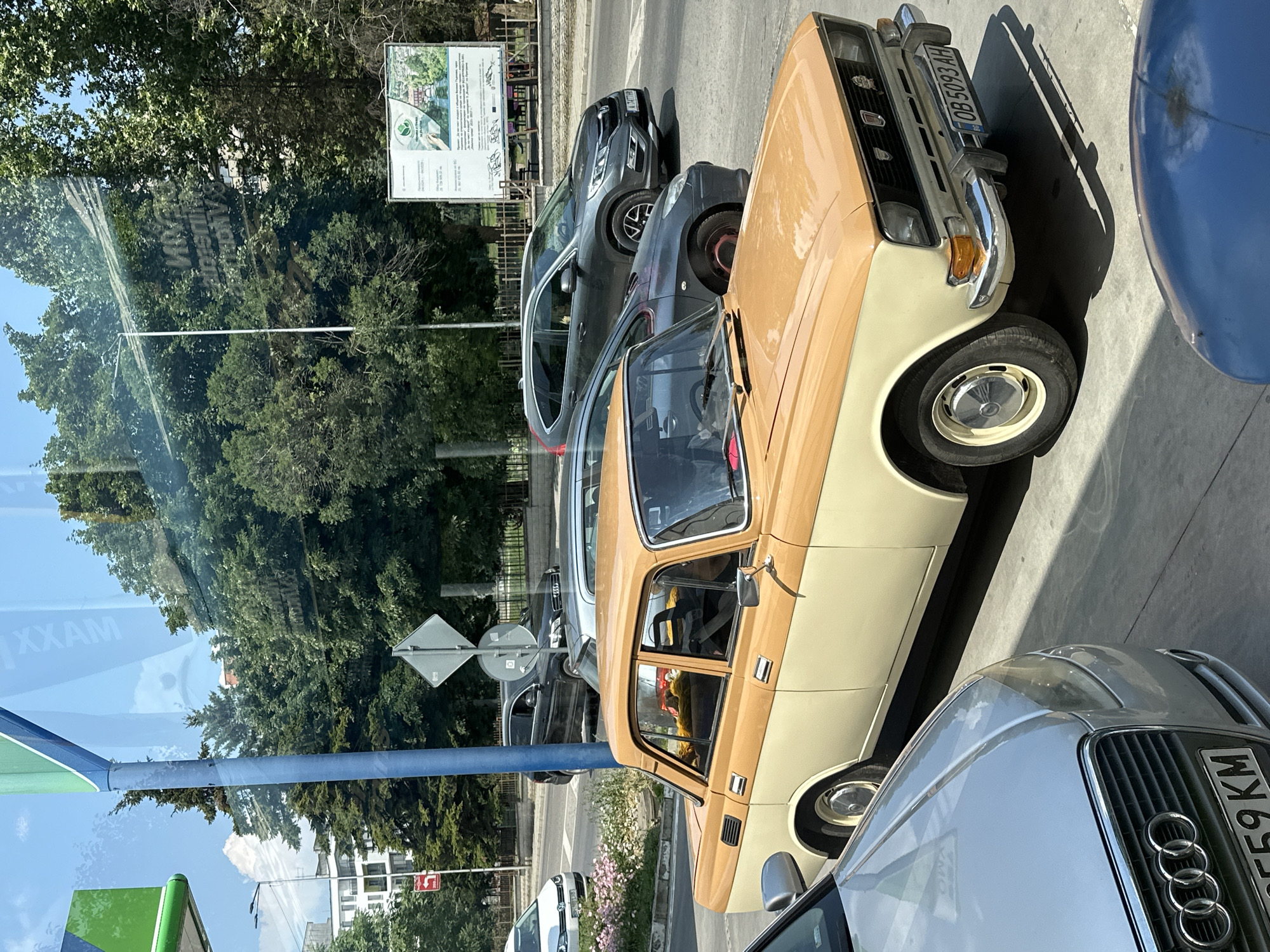 Eclectic car spotting across Veliko Tarnovo on a summer morning