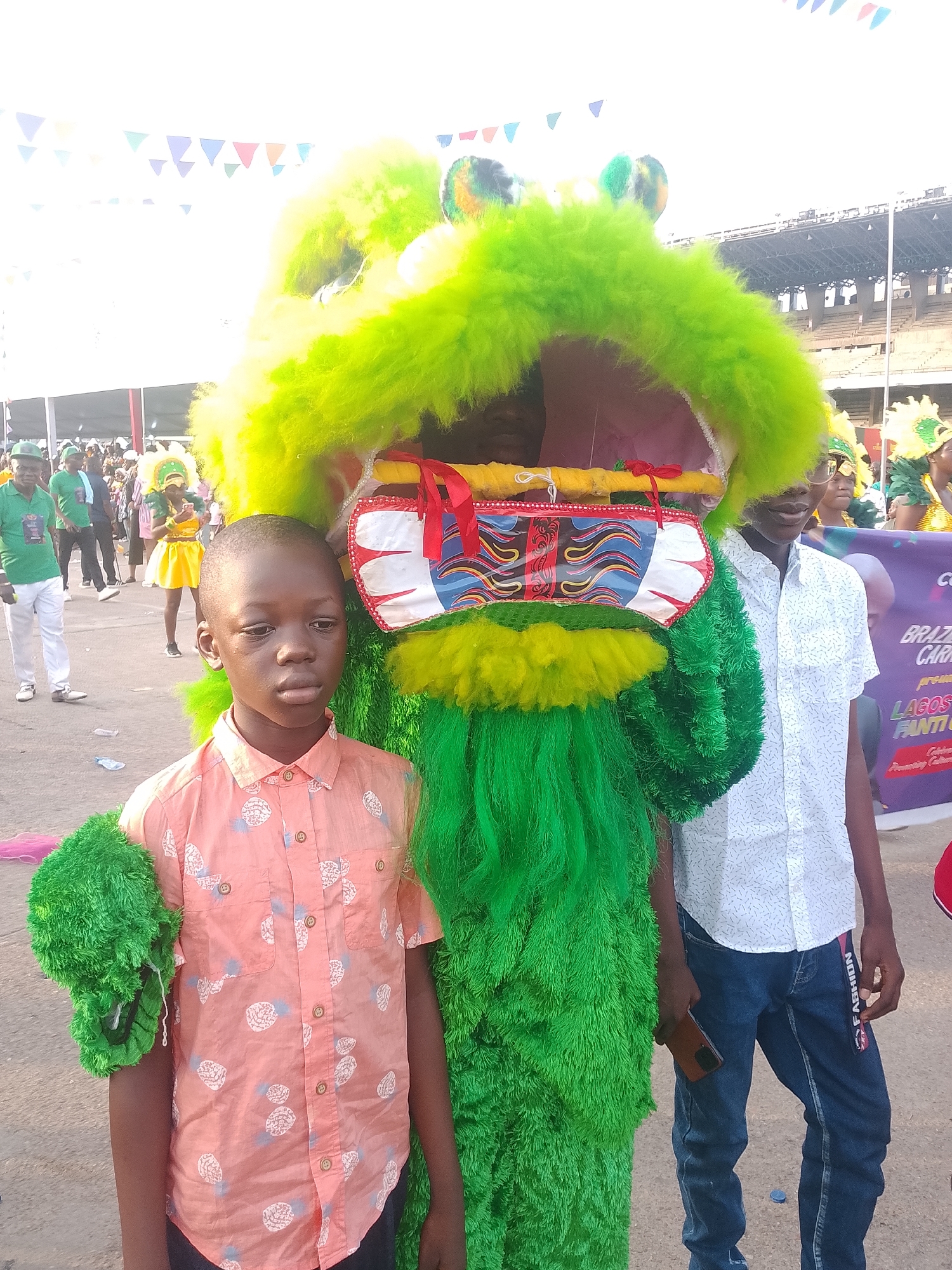 Costumed street parade with Egyptian themes held in Lagos