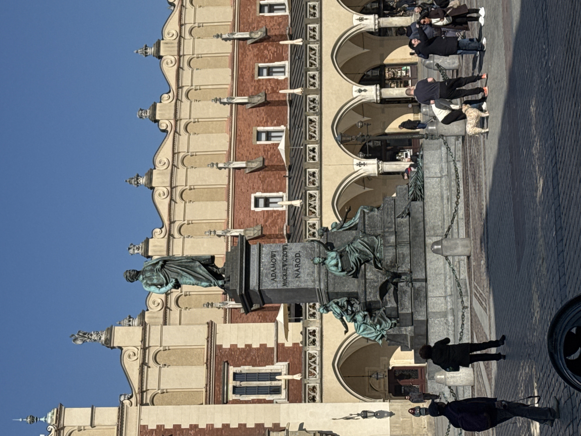 Morning scenes captured at Krakow's historic market square