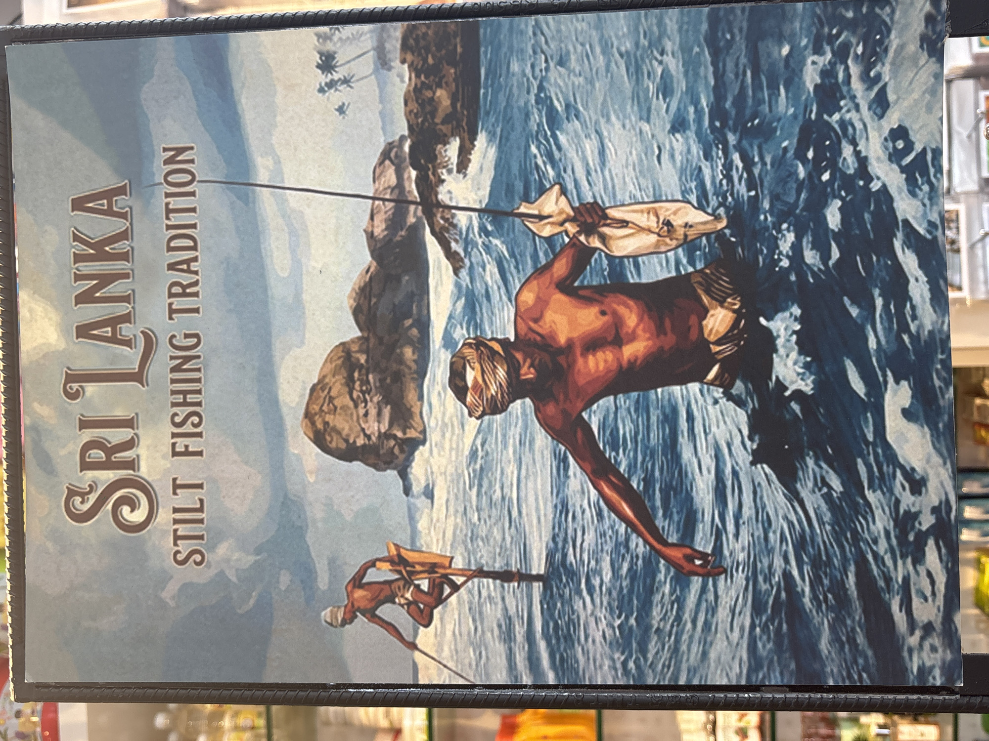 Sri Lankan coastal tourism memorabilia displayed in Ahangama