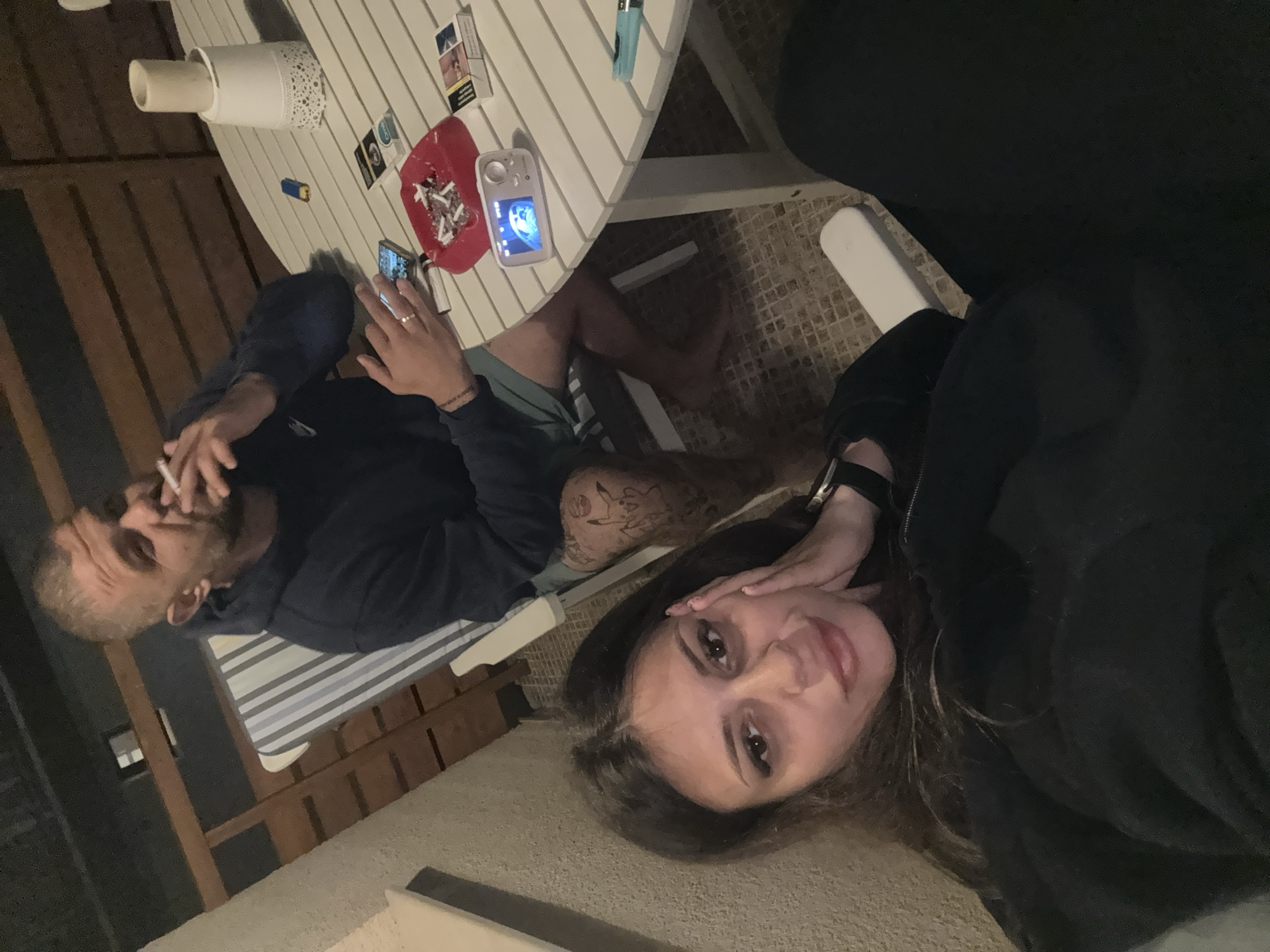 Private moments documented in Velingrad accommodation during evening hours