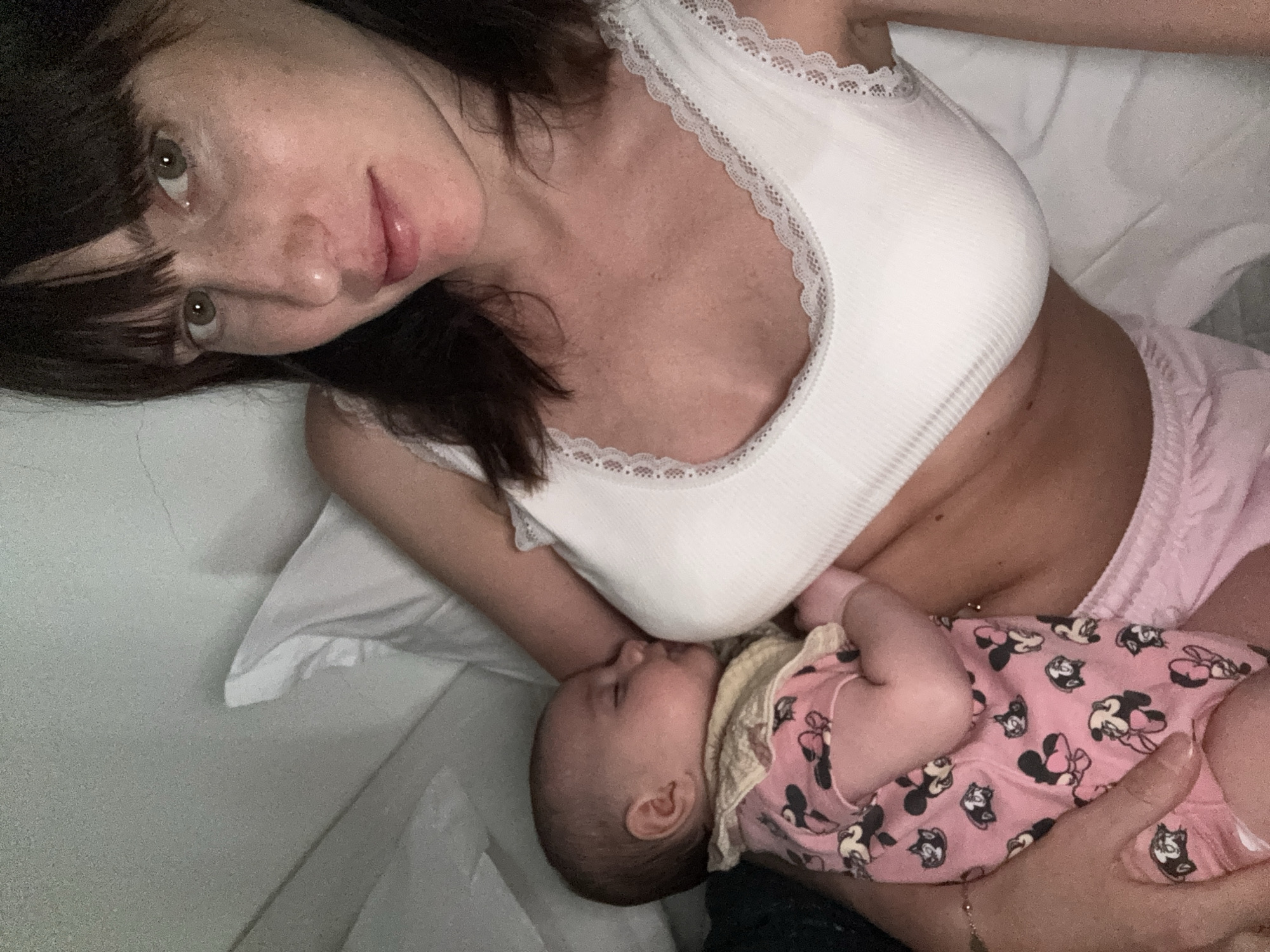 Lazy afternoon rest with a newborn in Sicily